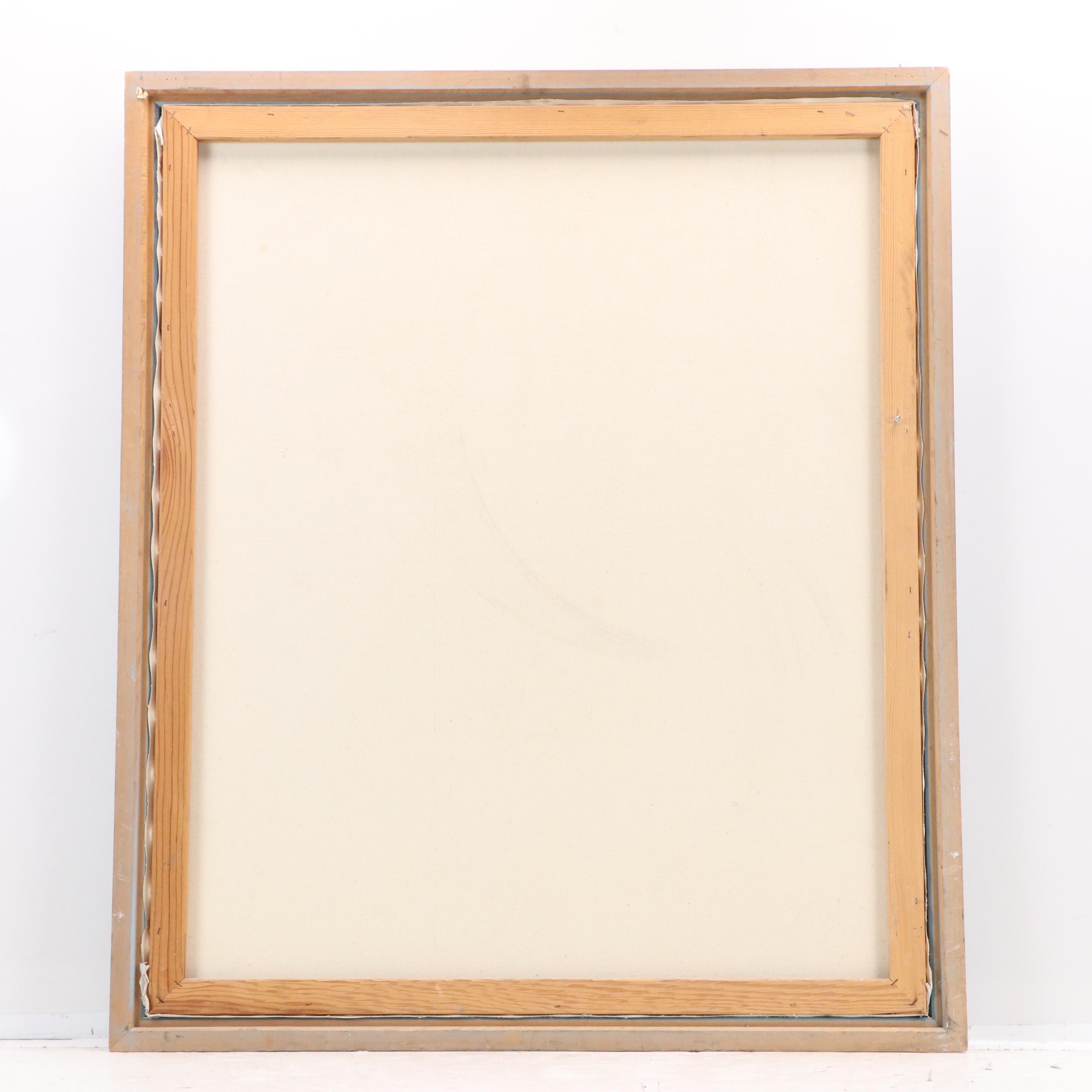 Maritime Oil Painting of Sailing Ships, Late 20th Century