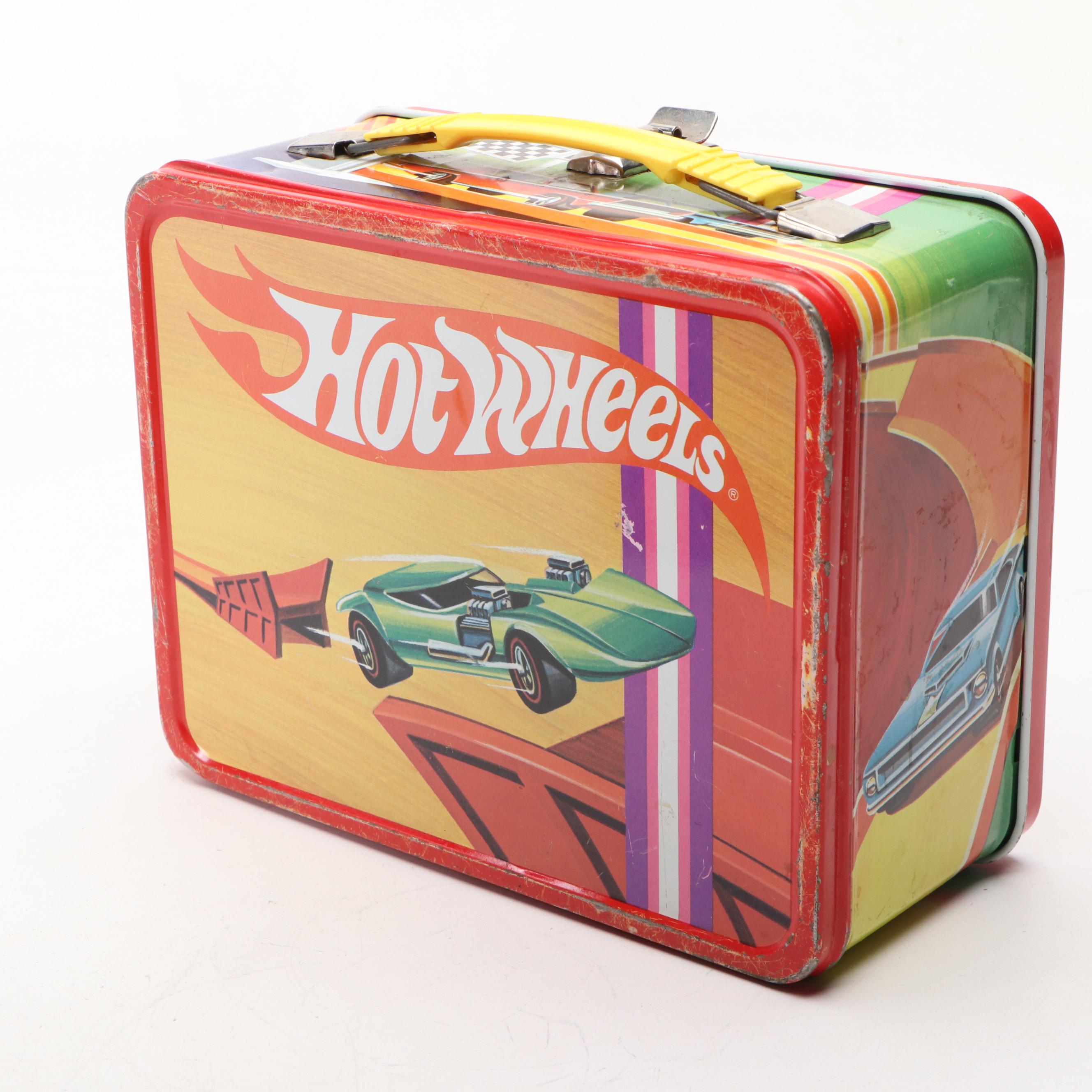 King-Seeley Thermos Co. Hot Wheels Metal Lunchbox and Cup, 1969