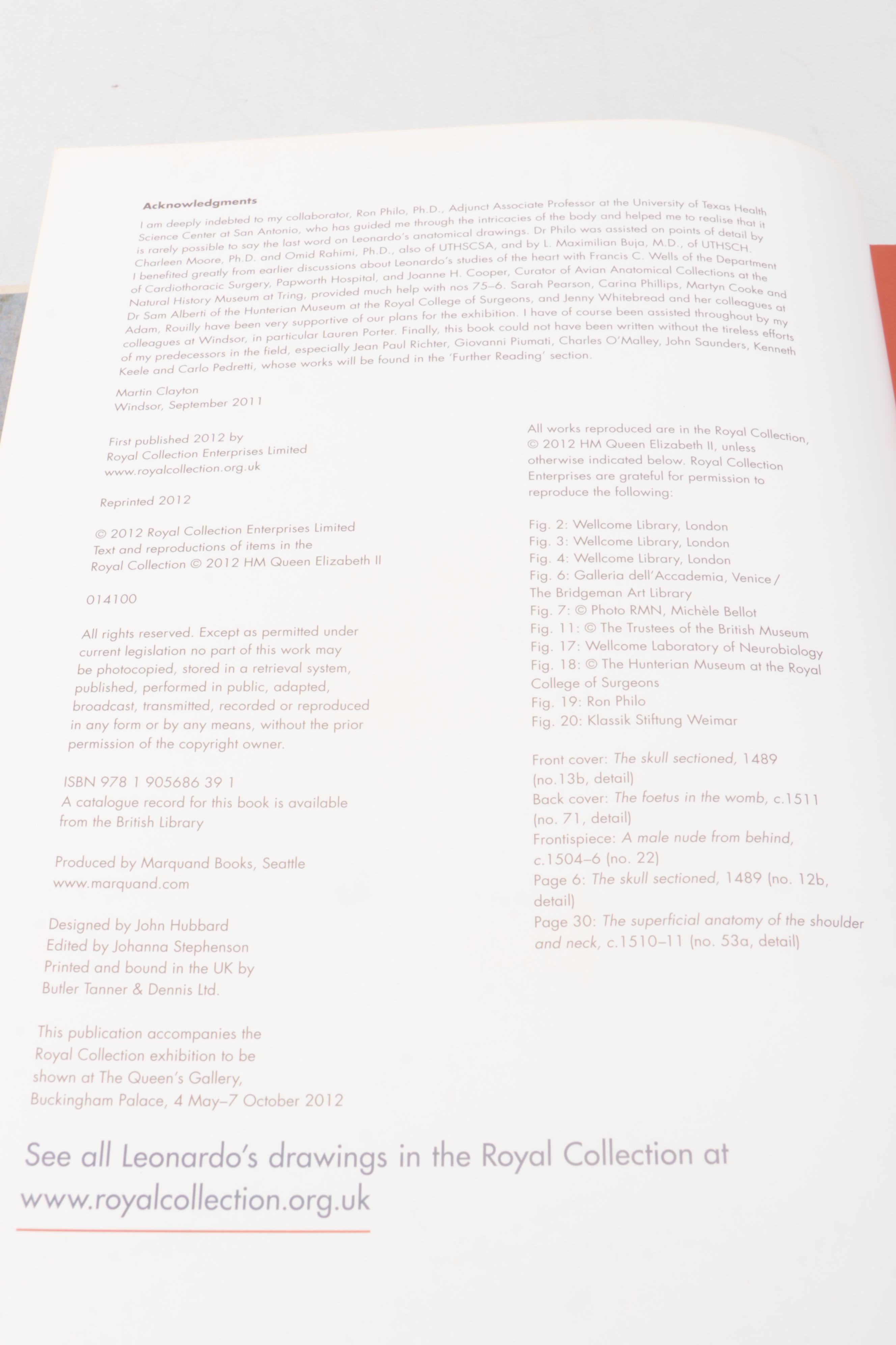 Illustrated "Leonardo da Vinci: Anatomist" by Martin Clayton and Ron Philo, 2012