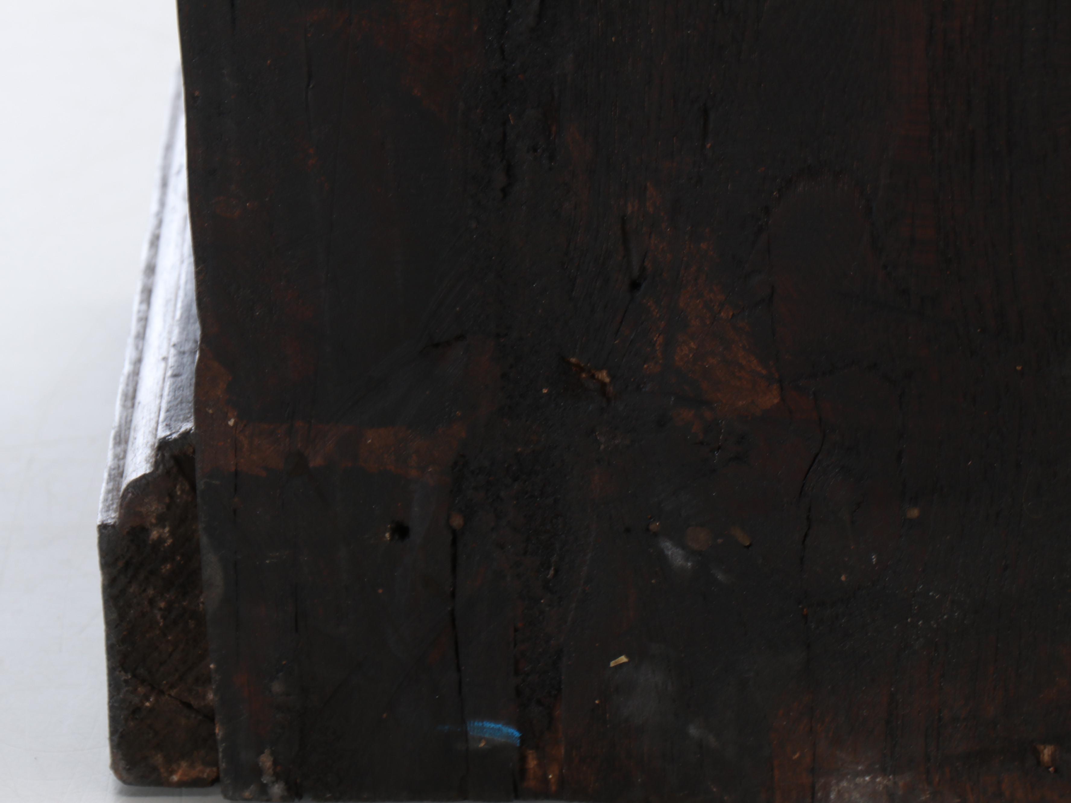 Vintage Wooden Cupboard with "Cappuccino" Decal to Glass Door