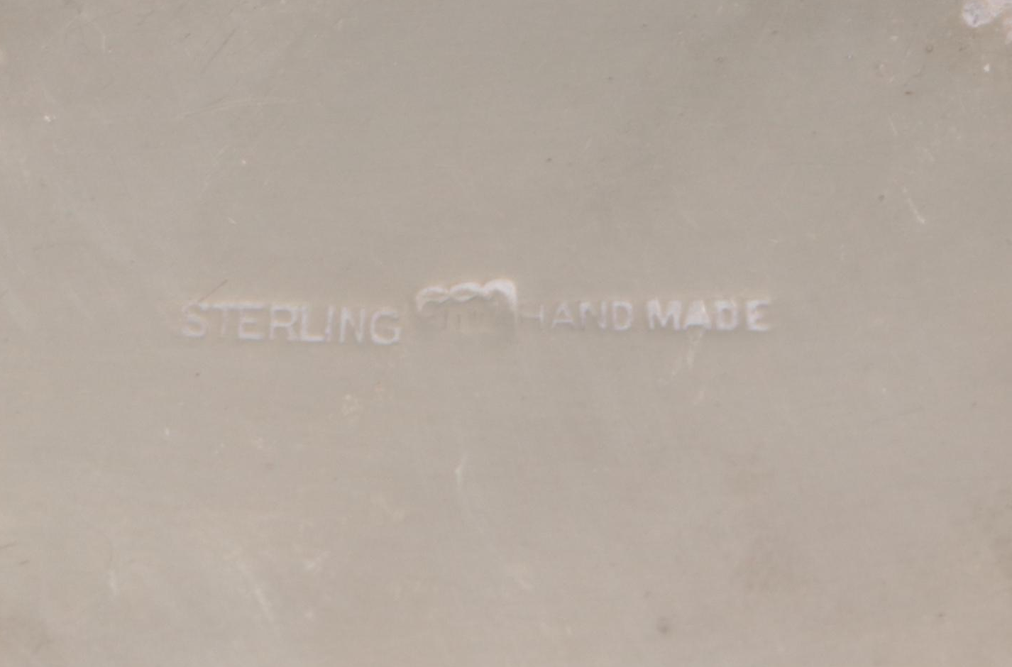 Miniature Sterling Silver Trays and Bowls with Wax Fruit