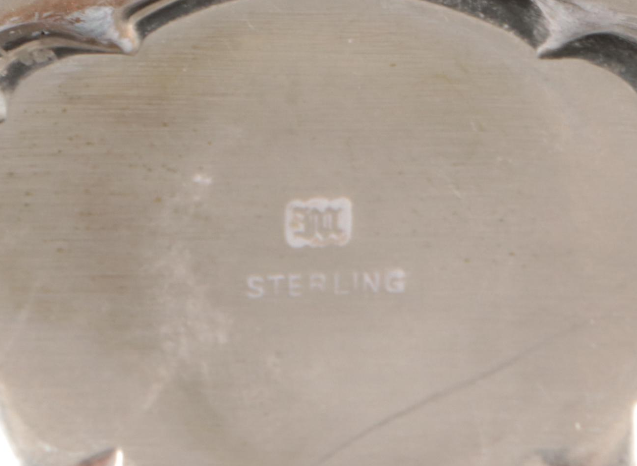 Miniature Sterling Silver Trays and Bowls with Wax Fruit