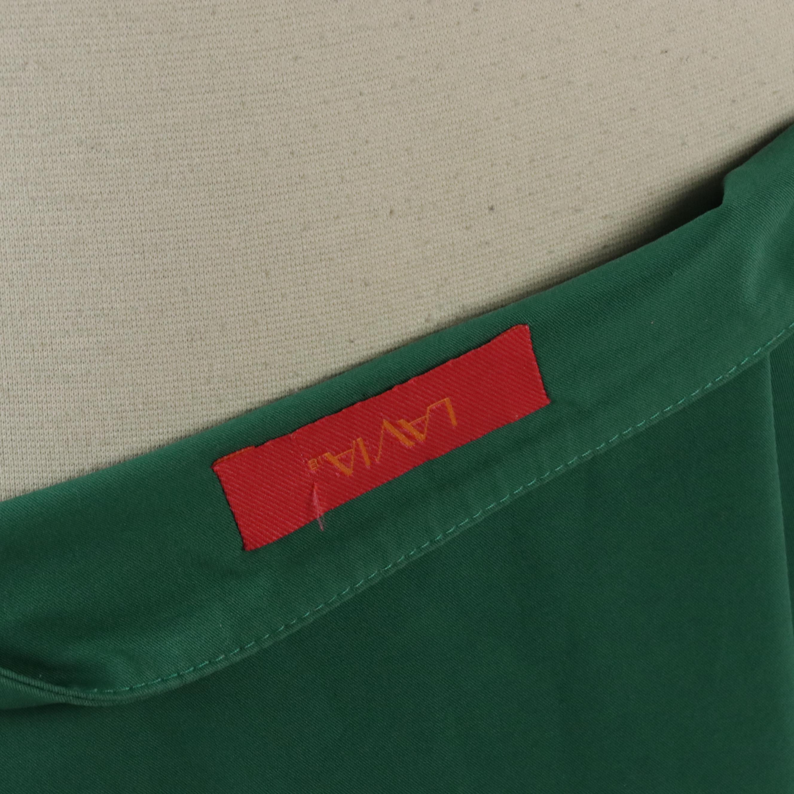 ETRO Two-Button Cotton and Silk Blend Jacket with Tags and Lavia Green Skirt