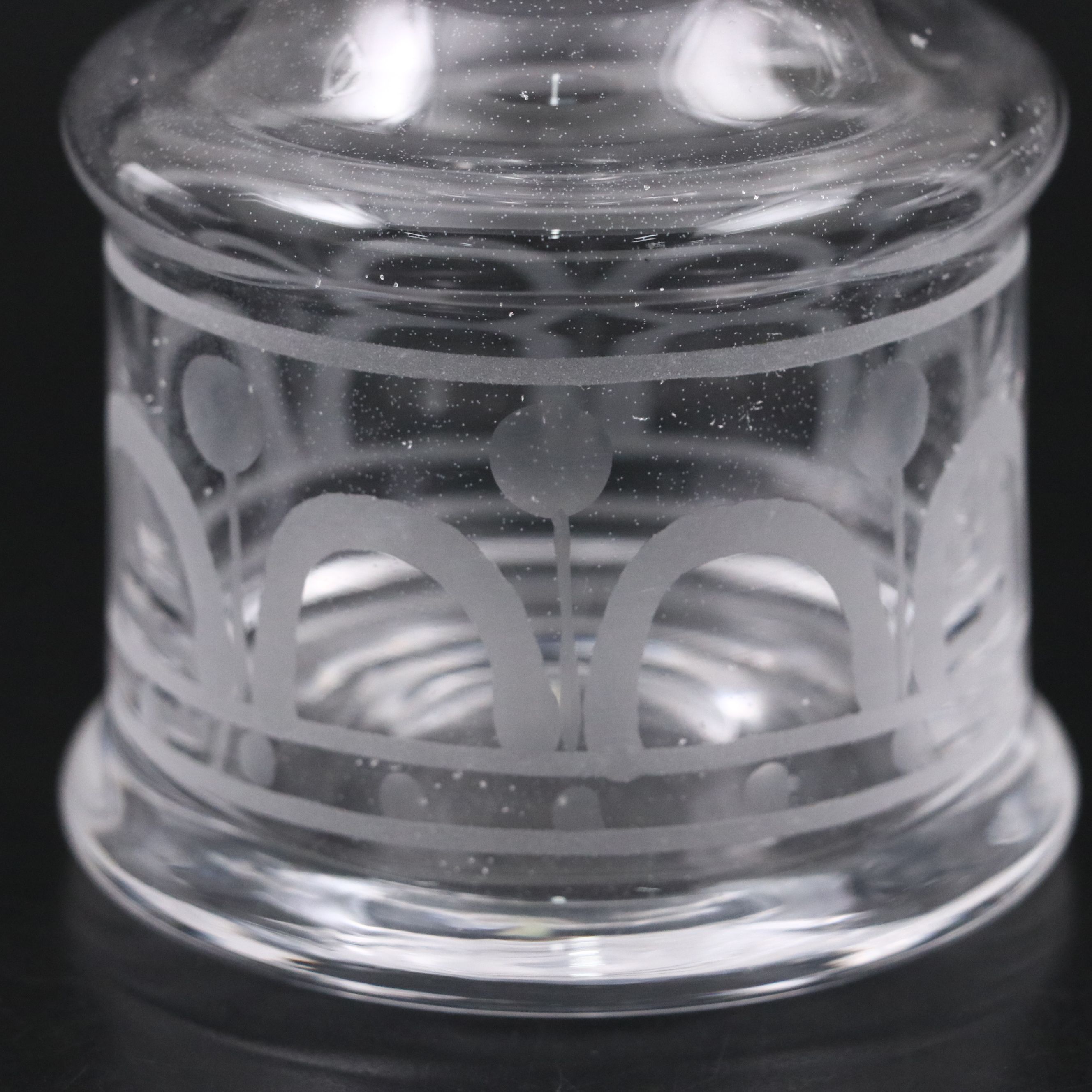 Vintage Bertil Vallien for Kosta Boda "Husar" Crystal Candlesticks