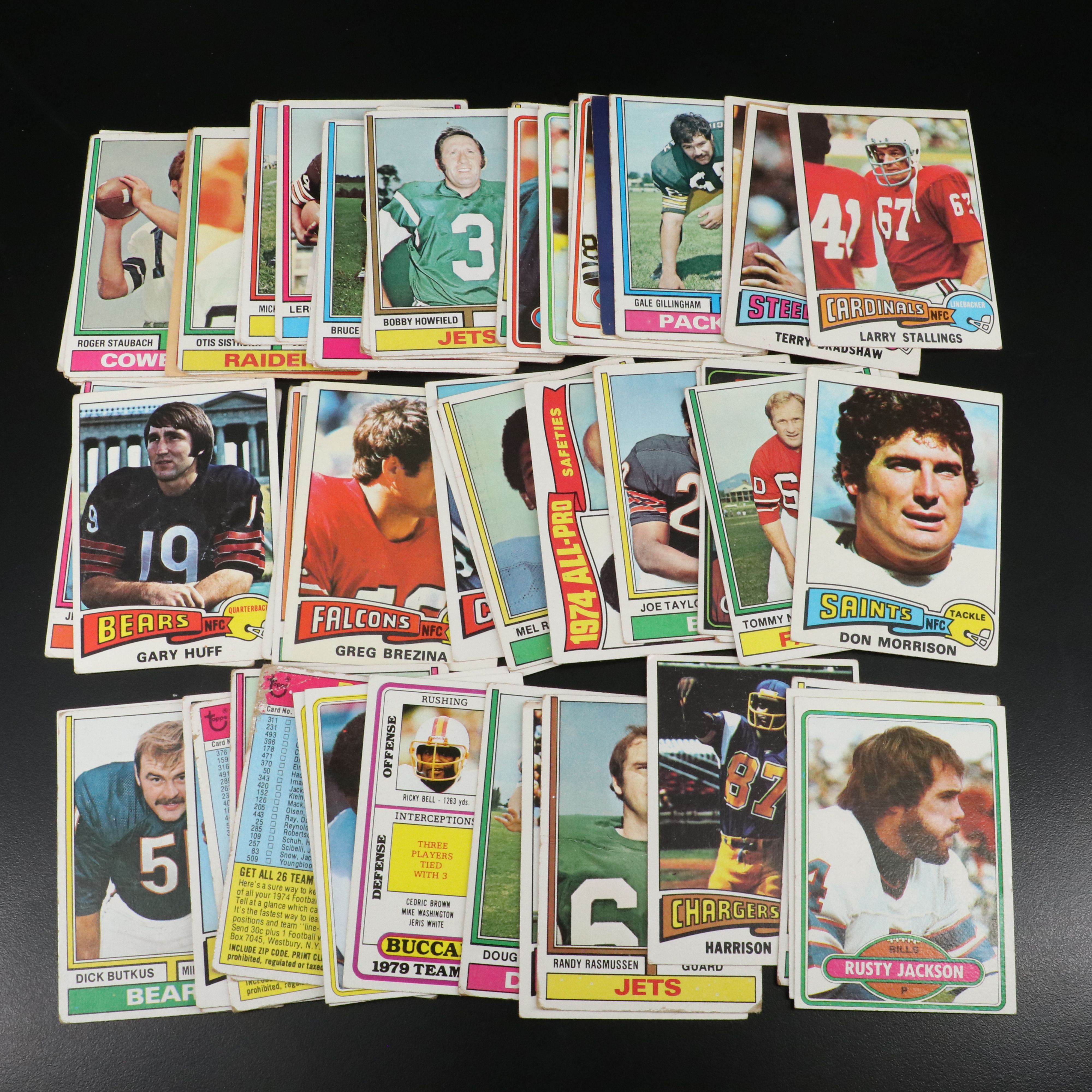 293 Topps Baseball Cards and 63 Topps Football Cards, 1970s
