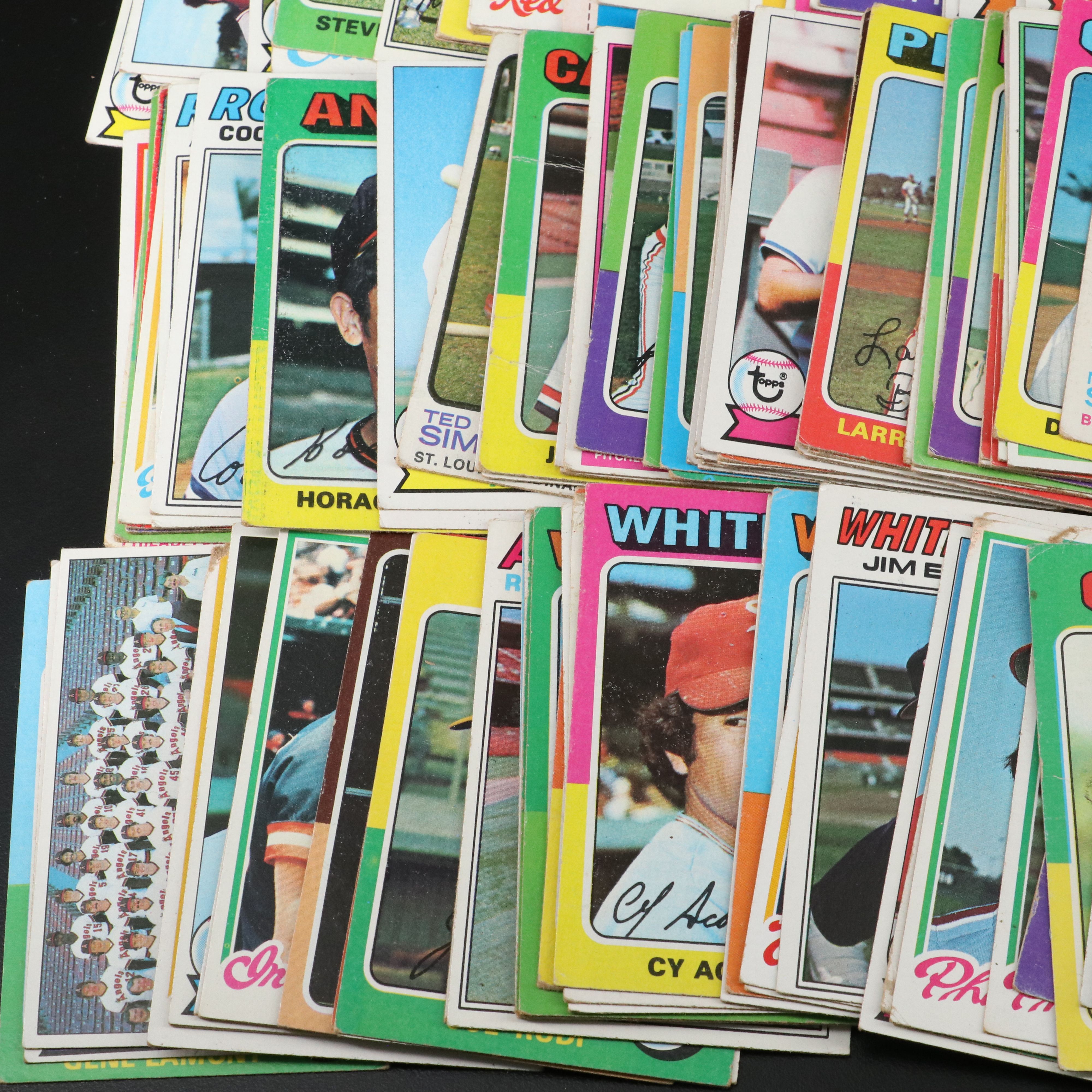 293 Topps Baseball Cards and 63 Topps Football Cards, 1970s