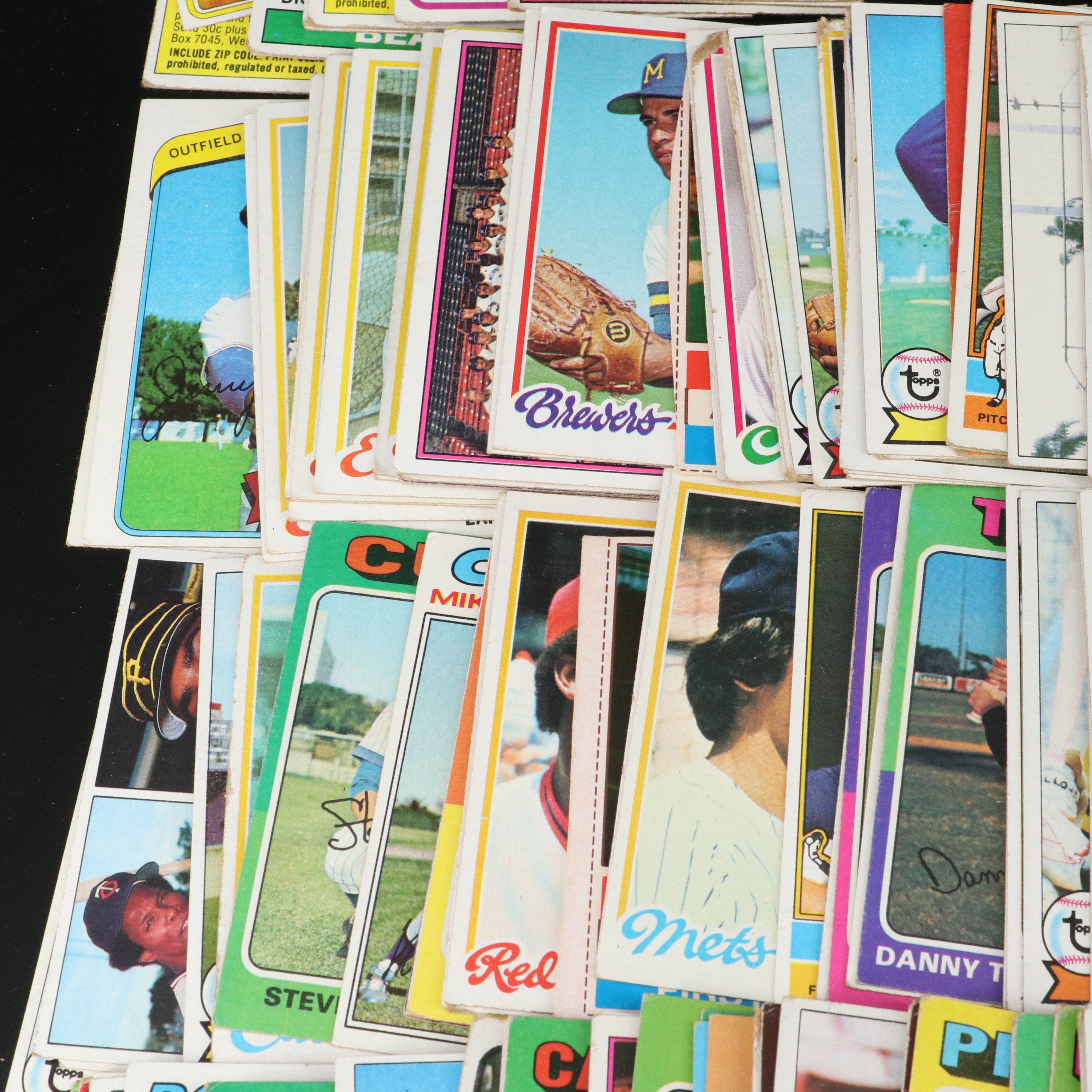 293 Topps Baseball Cards and 63 Topps Football Cards, 1970s