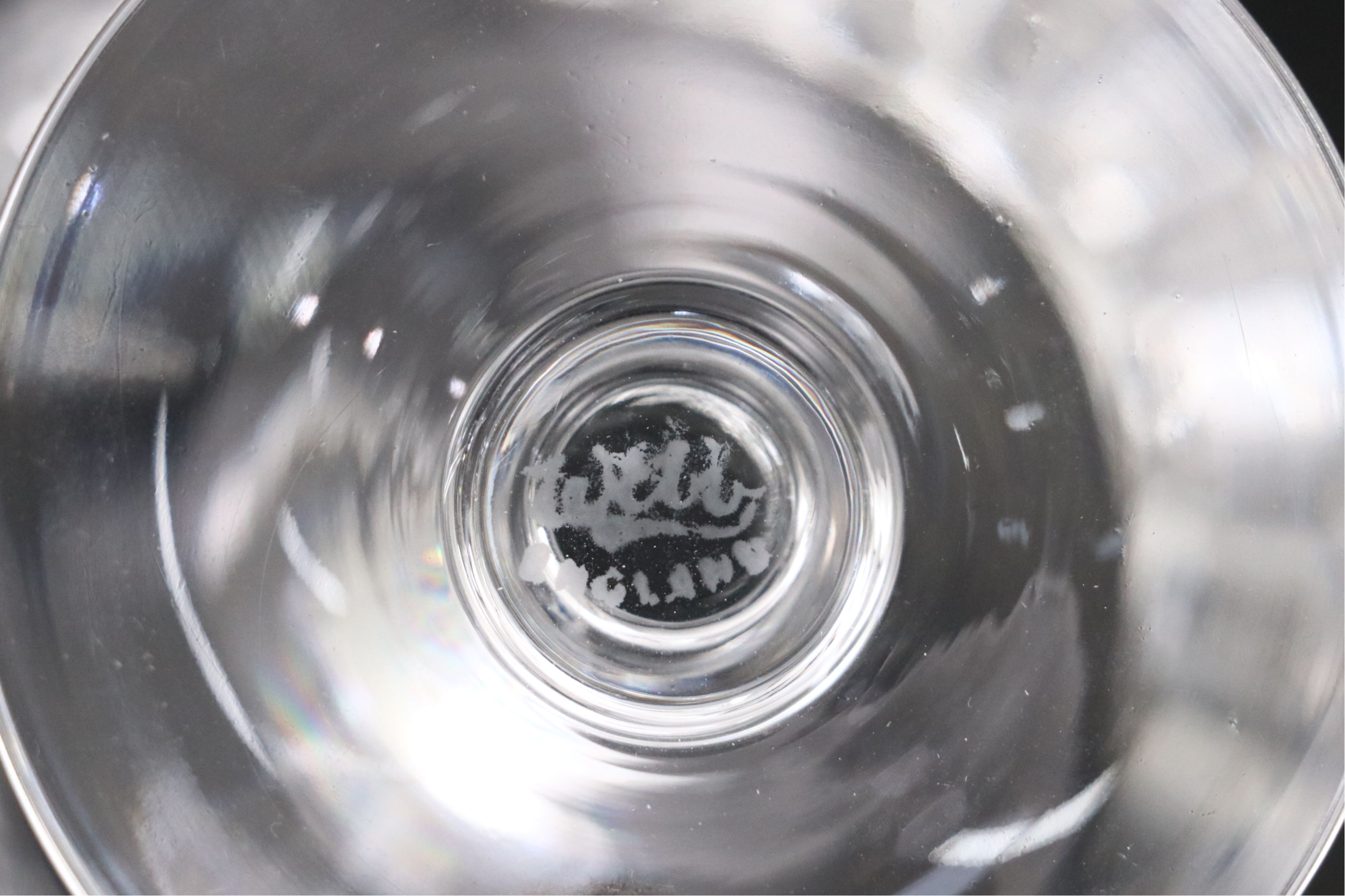 Vintage Webb English Crystal Champagne Coupes