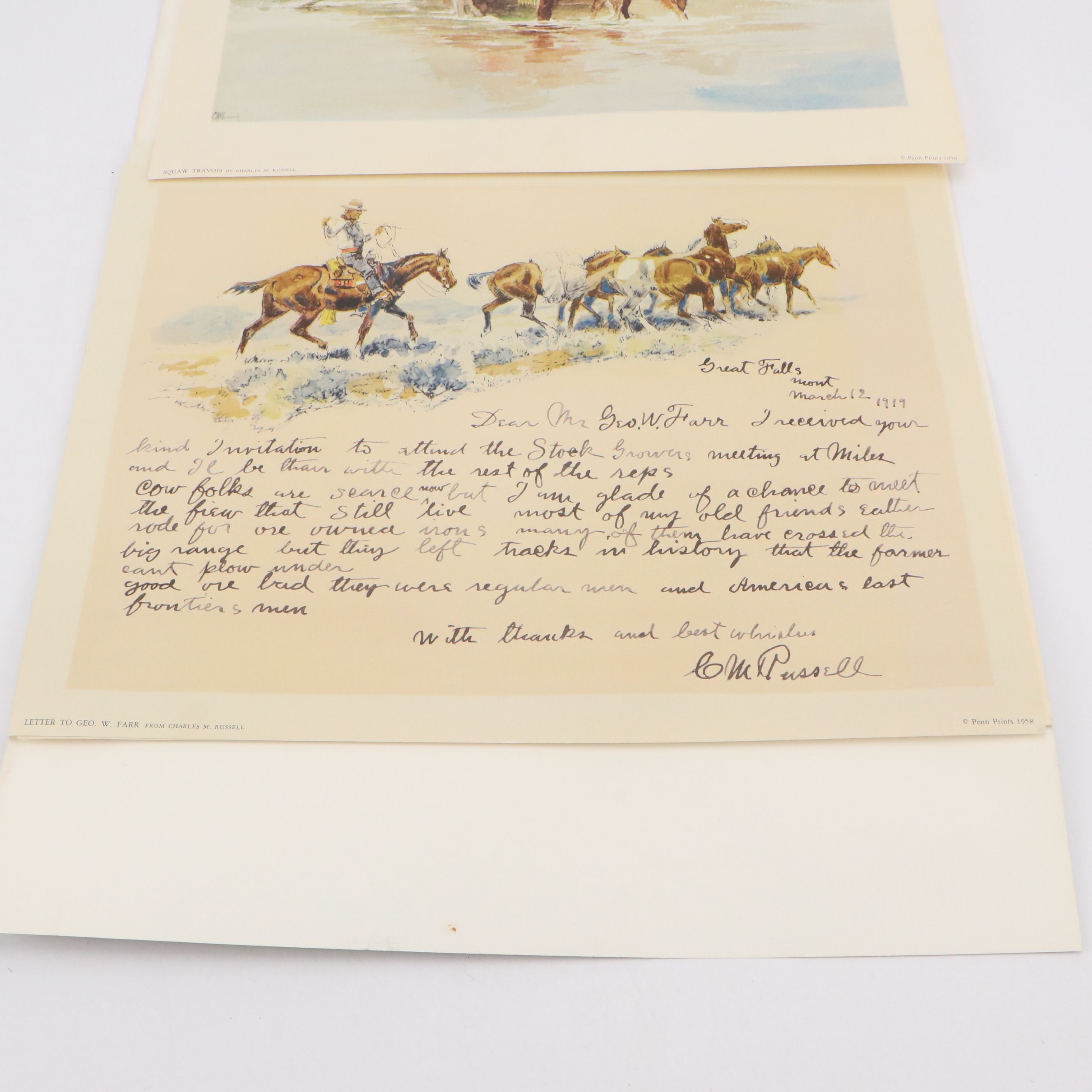 Portfolio After Charles M. Russell "Watercolors of the Old West"