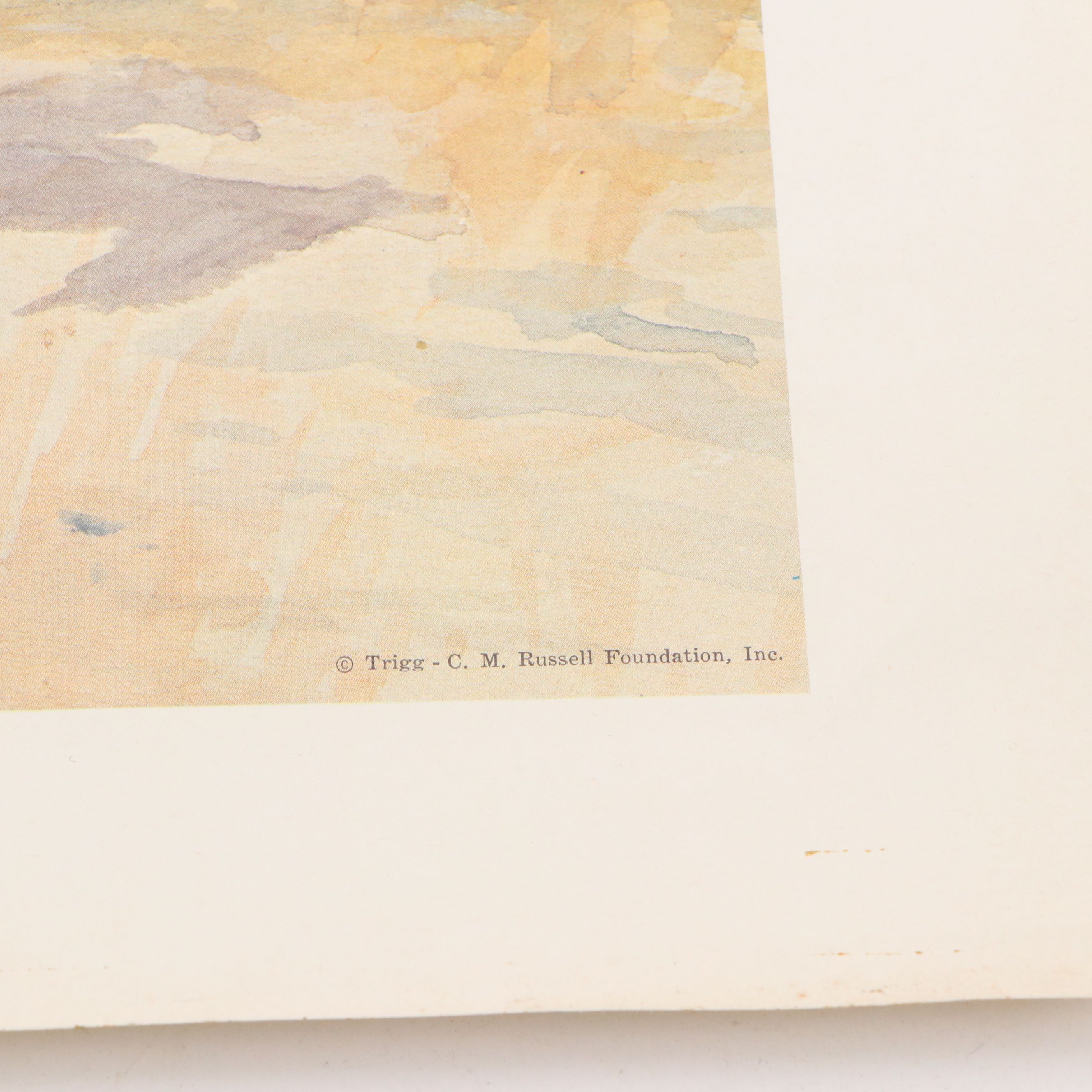 Offset Lithographs After Charles Marion Russell "Russell on Neenah" and More