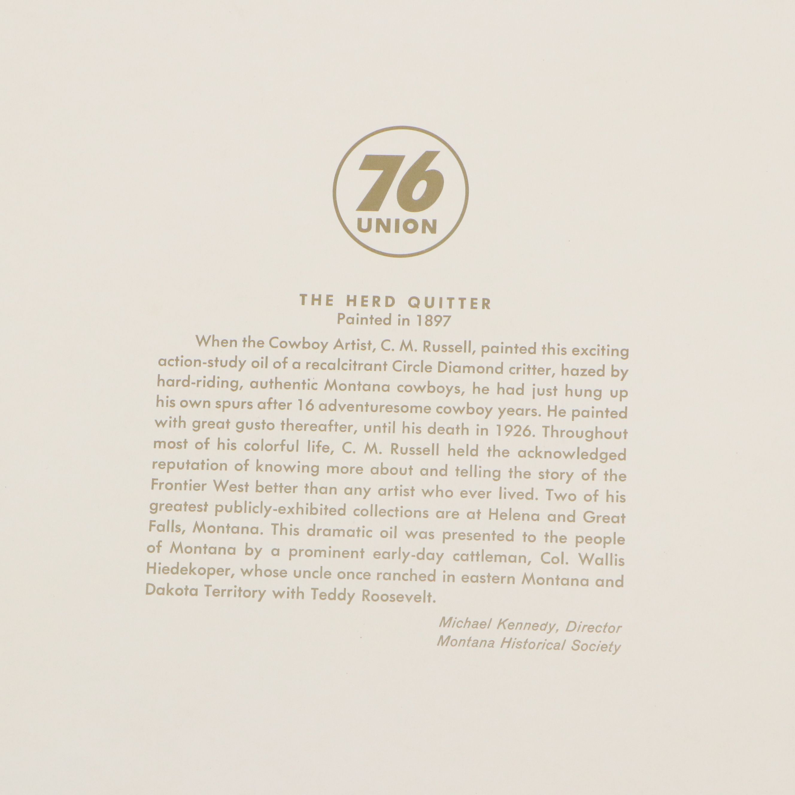 Offset Lithographs After Charles Marion Russell "Russell on Neenah" and More