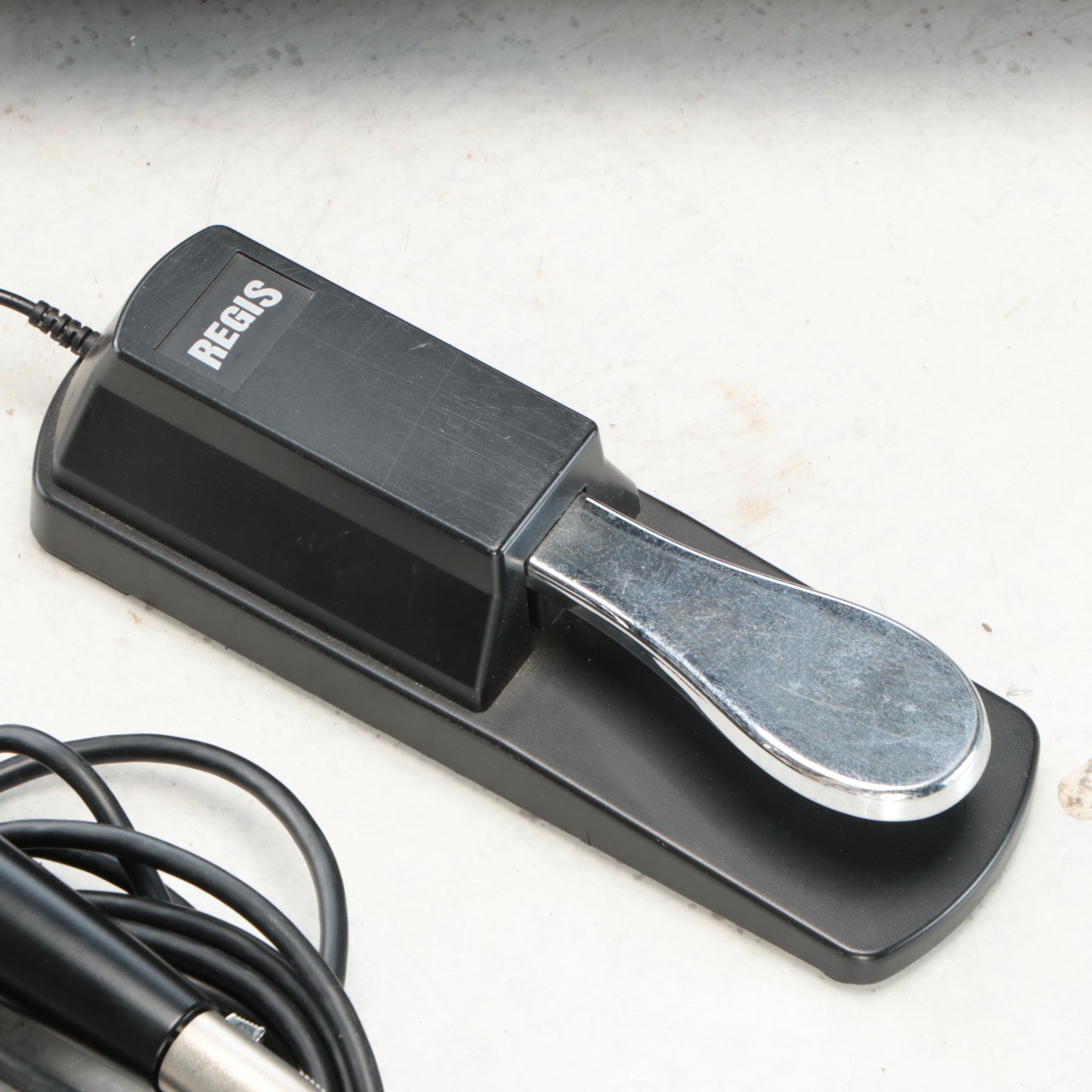 Casio CDP-220R Full-Size Digital Piano with Regis Sustain Foot Pedal, Microphone