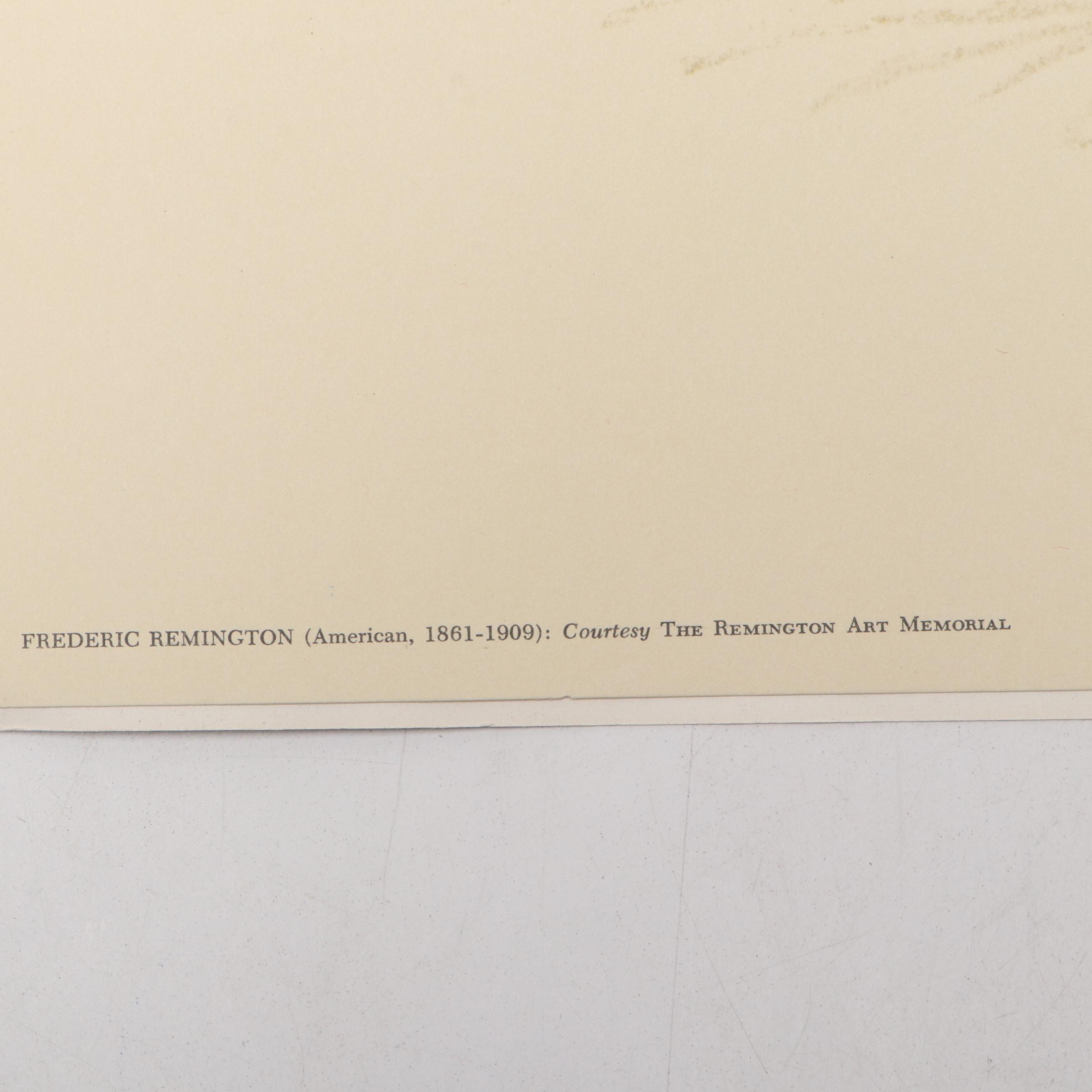 After F. Remington Offset Lithographs "Buckskins' Portraits of the Old West"