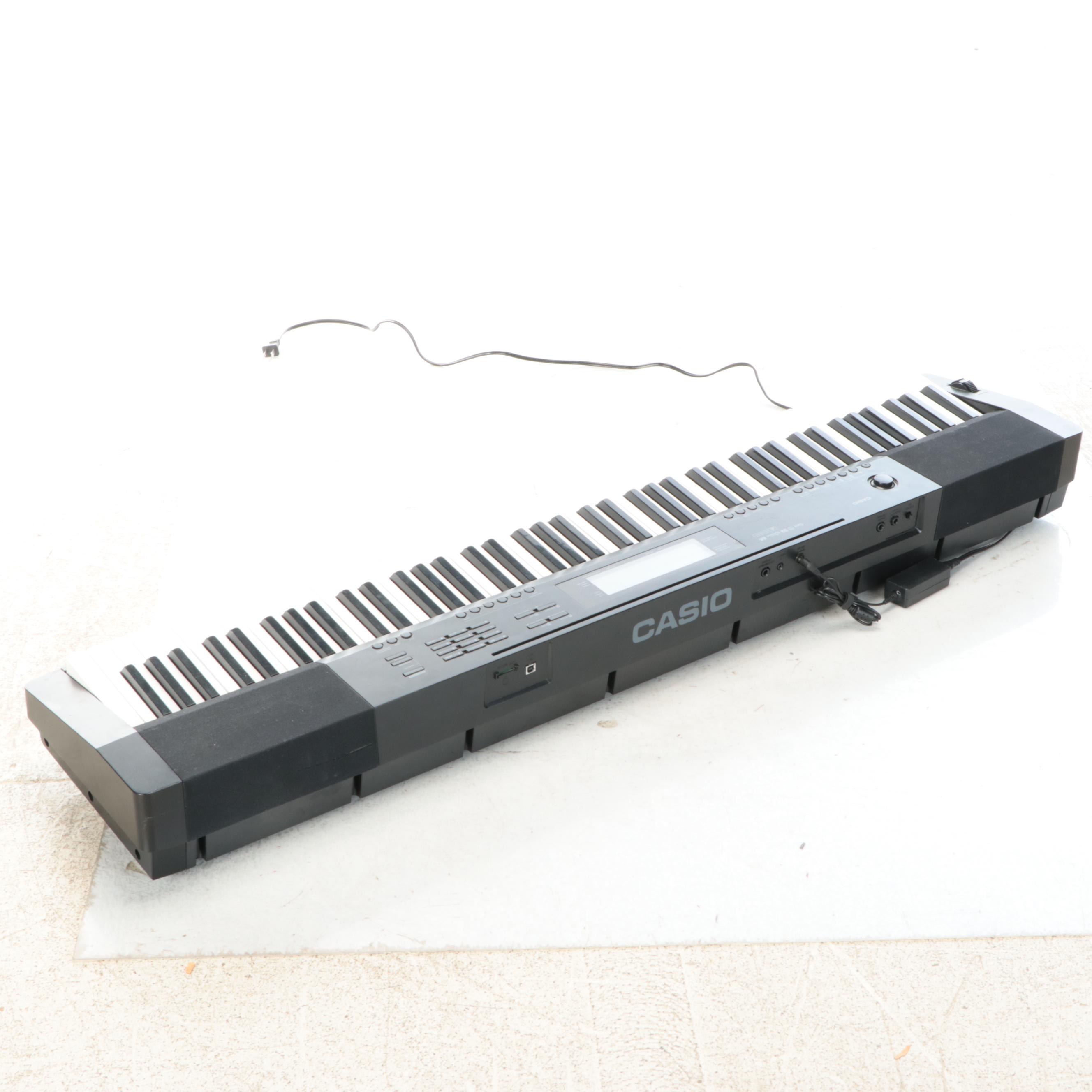 Casio CDP-220R Full-Size Digital Piano with Regis Sustain Foot Pedal, Microphone