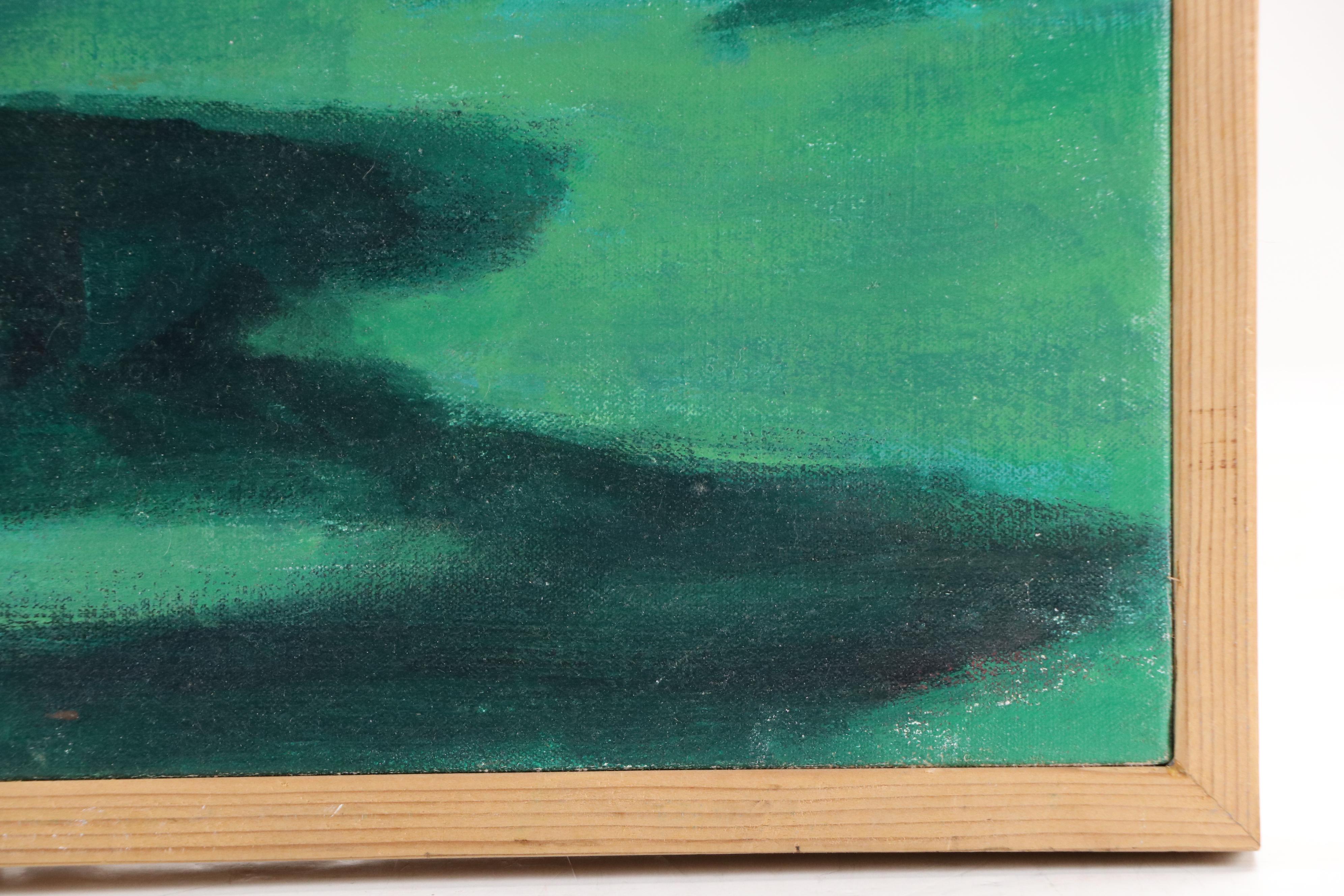 Impressionistic Oil Painting "Lady and Child," 1996