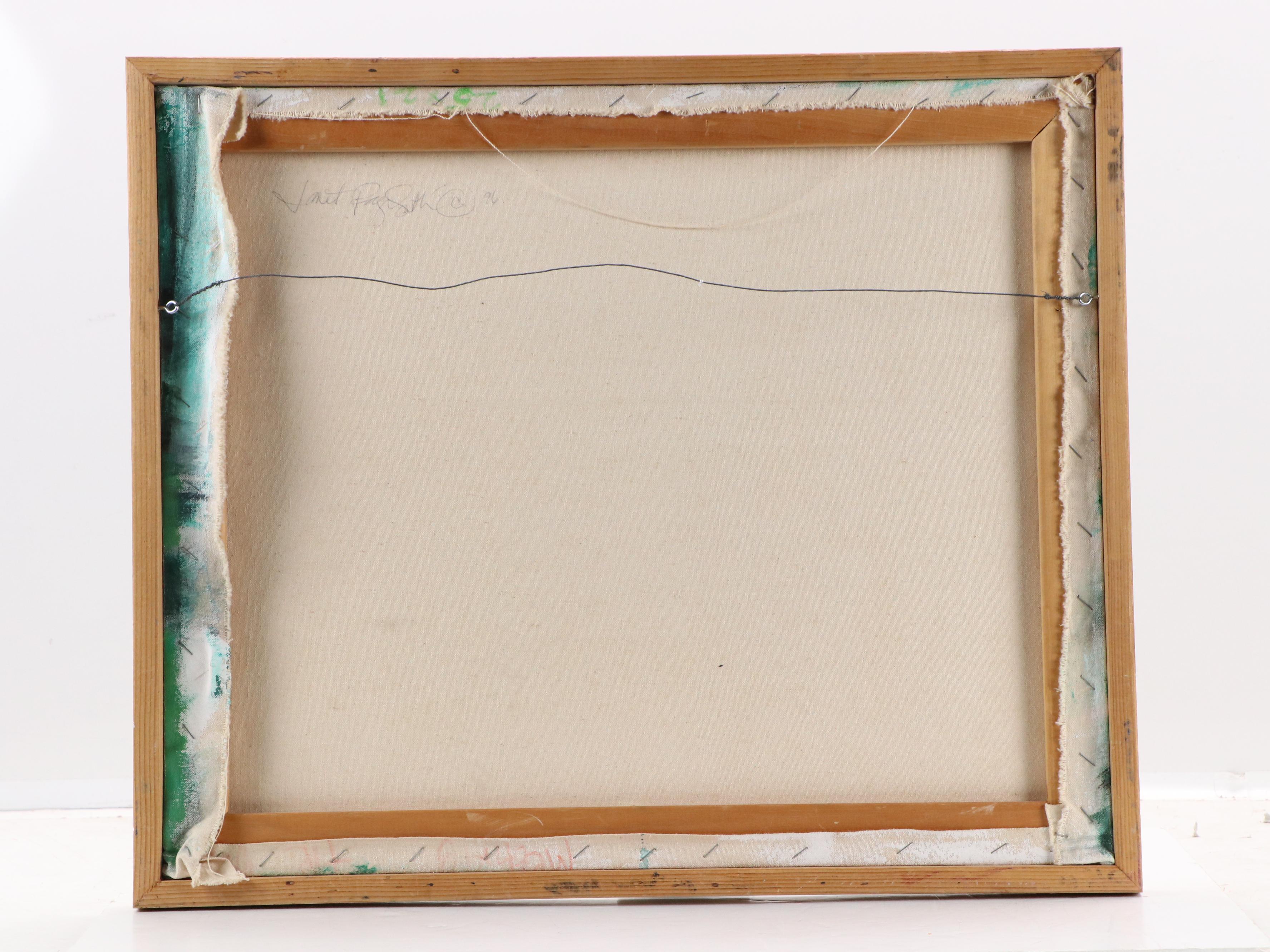 Impressionistic Oil Painting "Lady and Child," 1996