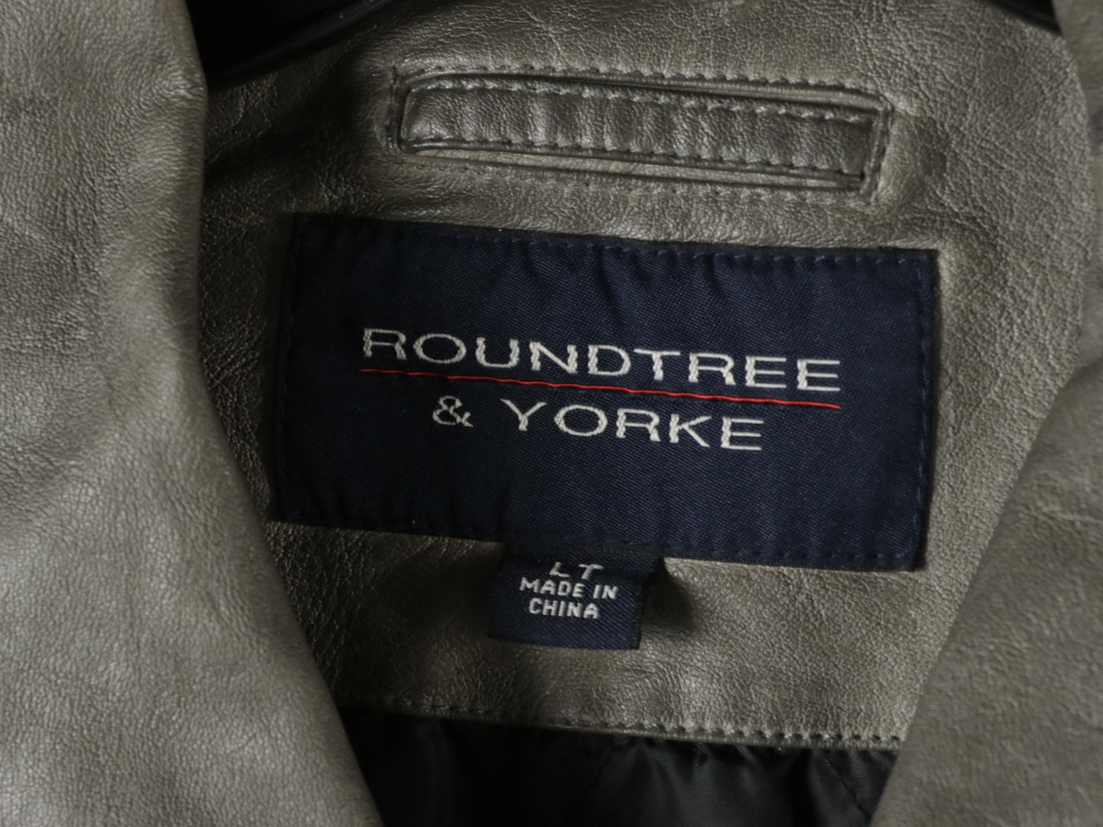 Men's Members Only Windbreaker, Roundtree & Yorke and Other Leather Jacket