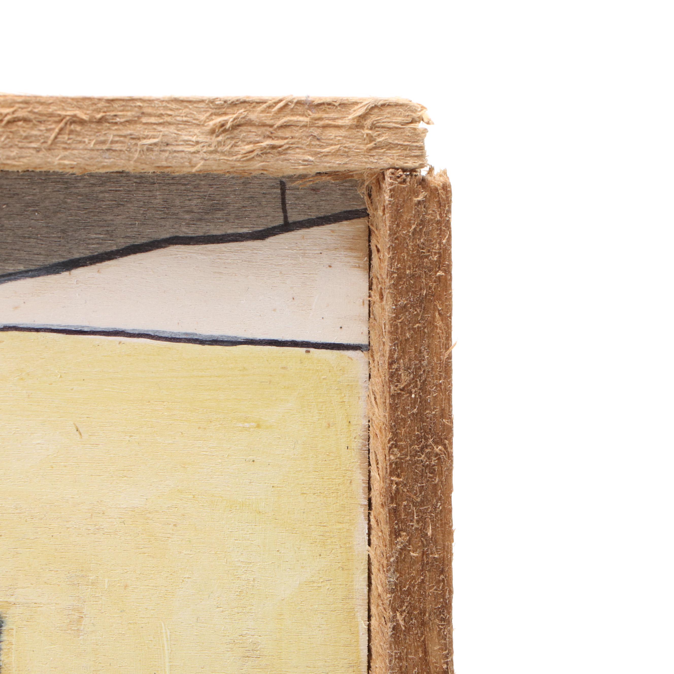 Aaron Wooten Stylized Mixed Media Painting "Night Hawks," 2025