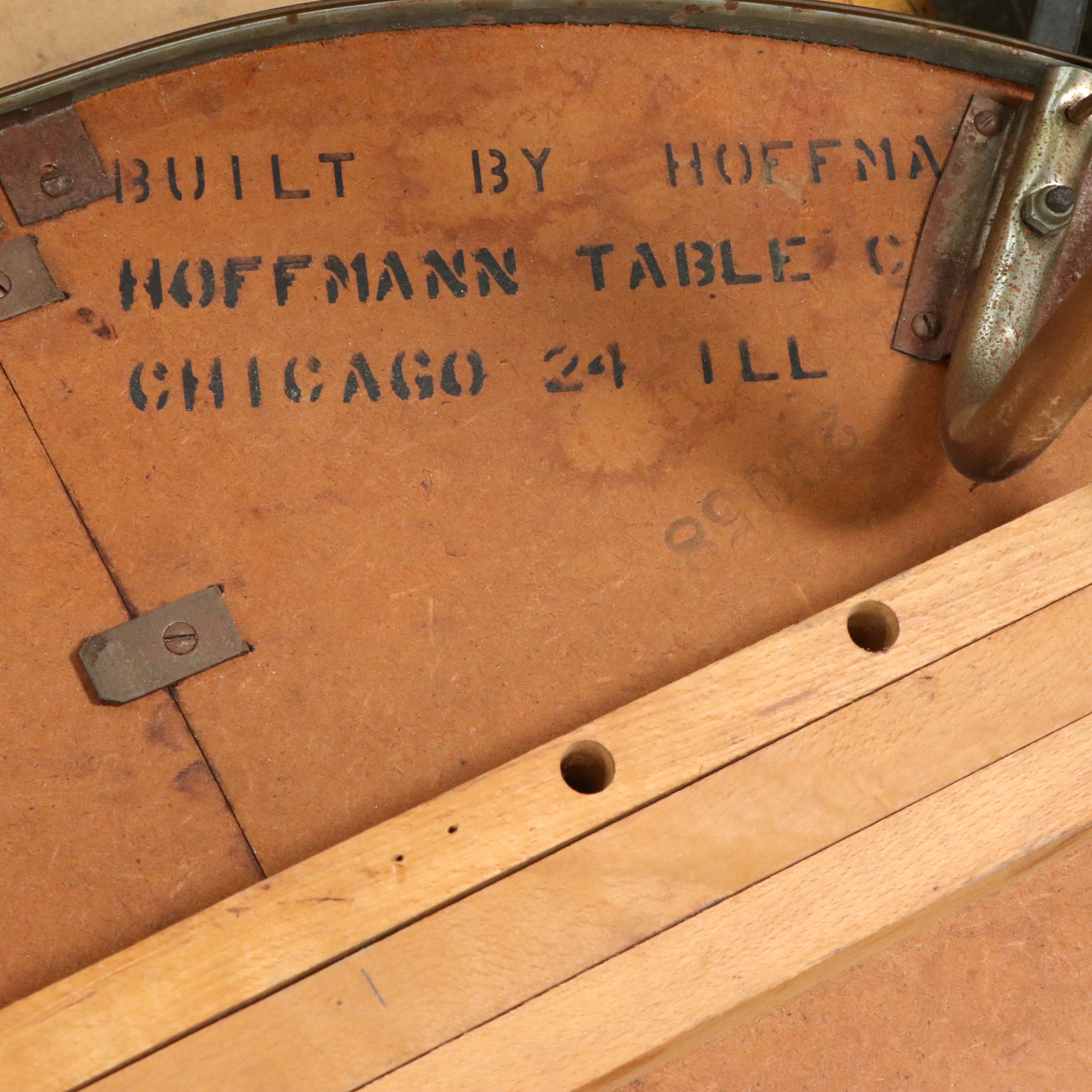 Hoffman Table Co. Mid Century Modern Laminate and Metal Dining Set, 1950s