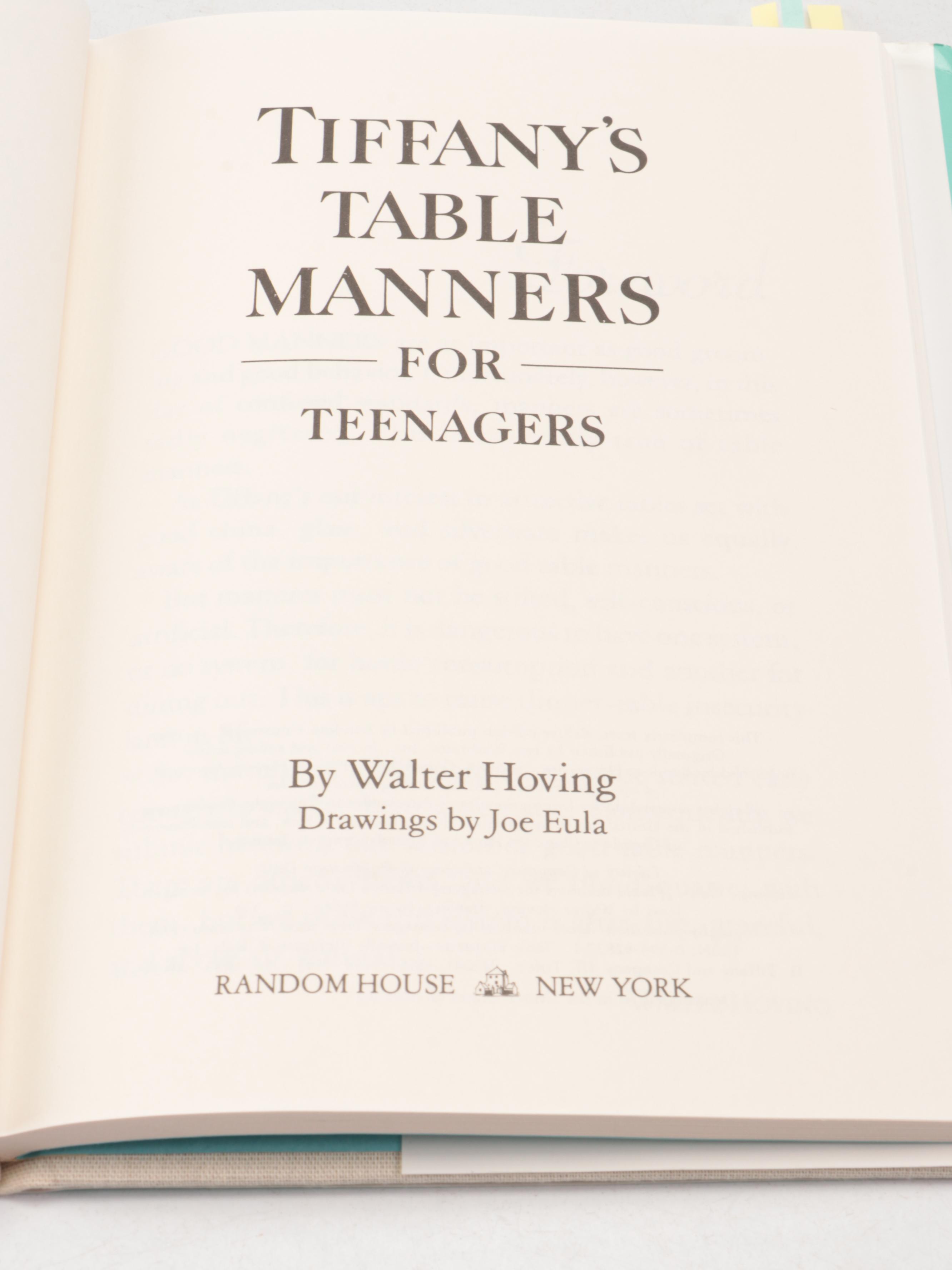 "Tiffany's Table Manners for Teenagers" by Walter Hoving, 1989