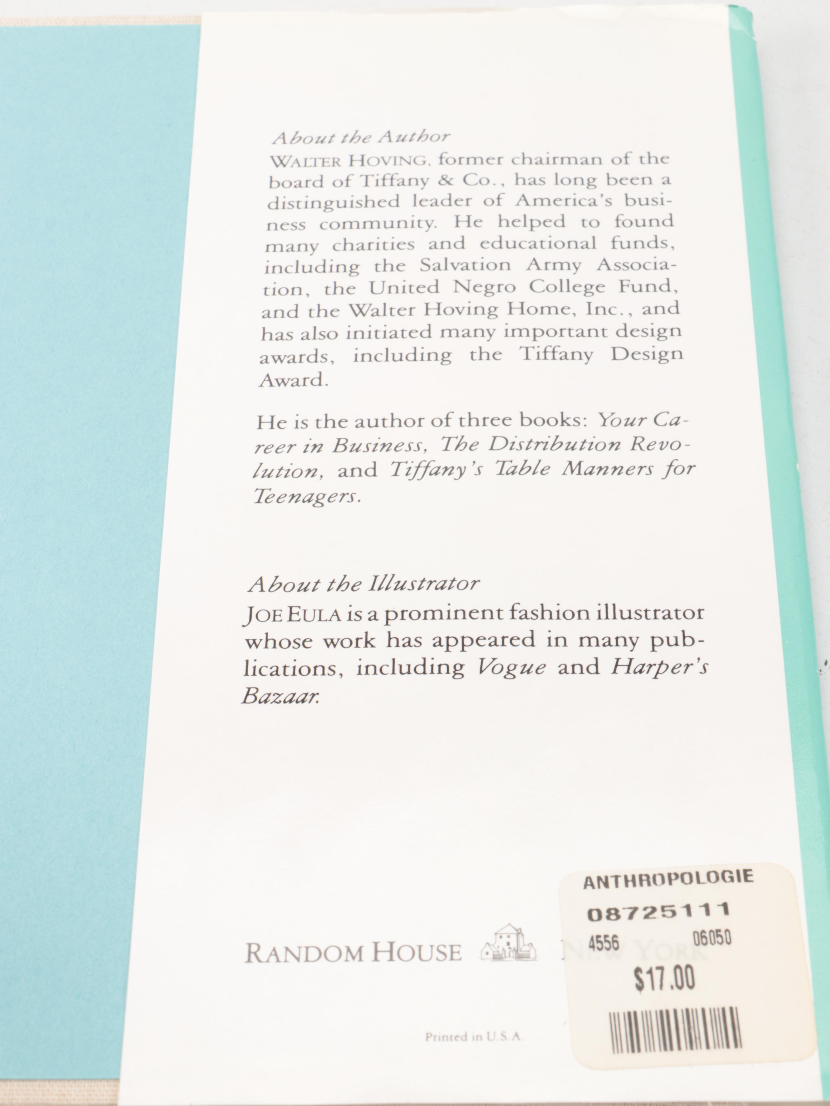 "Tiffany's Table Manners for Teenagers" by Walter Hoving, 1989