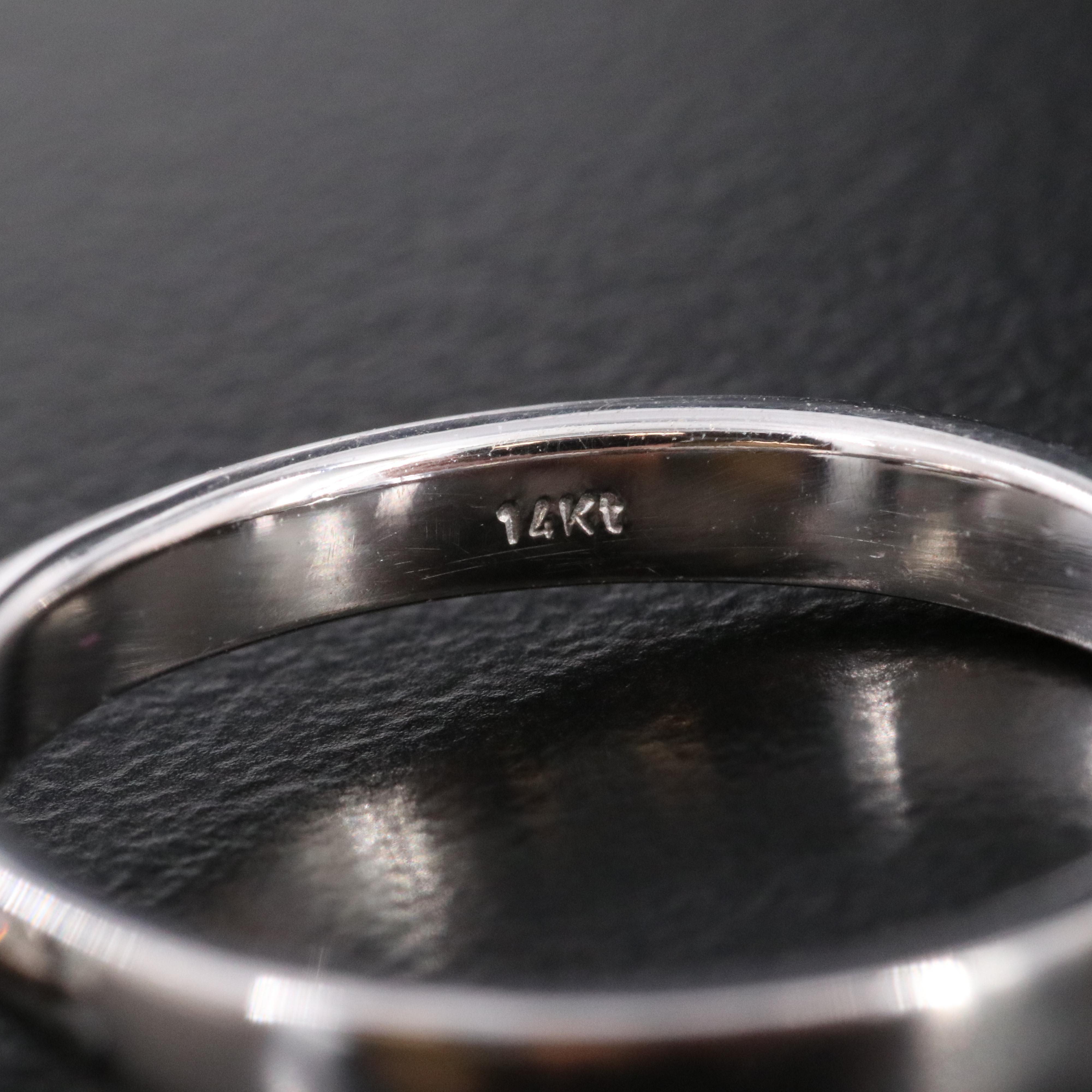 14K 4.00 CT Lab Grown Solitaire Ring with IGI Report