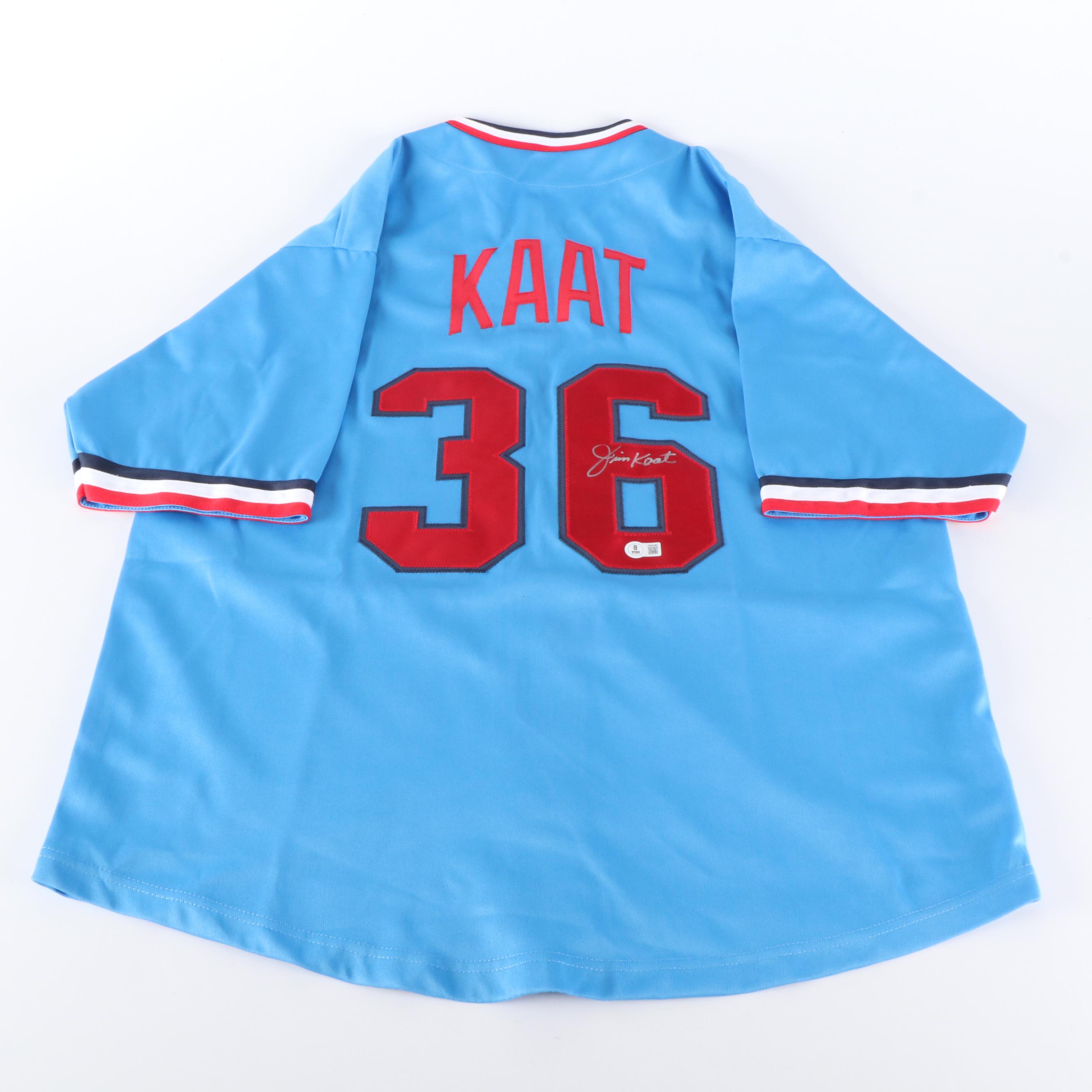 Jim Kaat Signed Minnesota Twins Baseball Jersey, Beckett