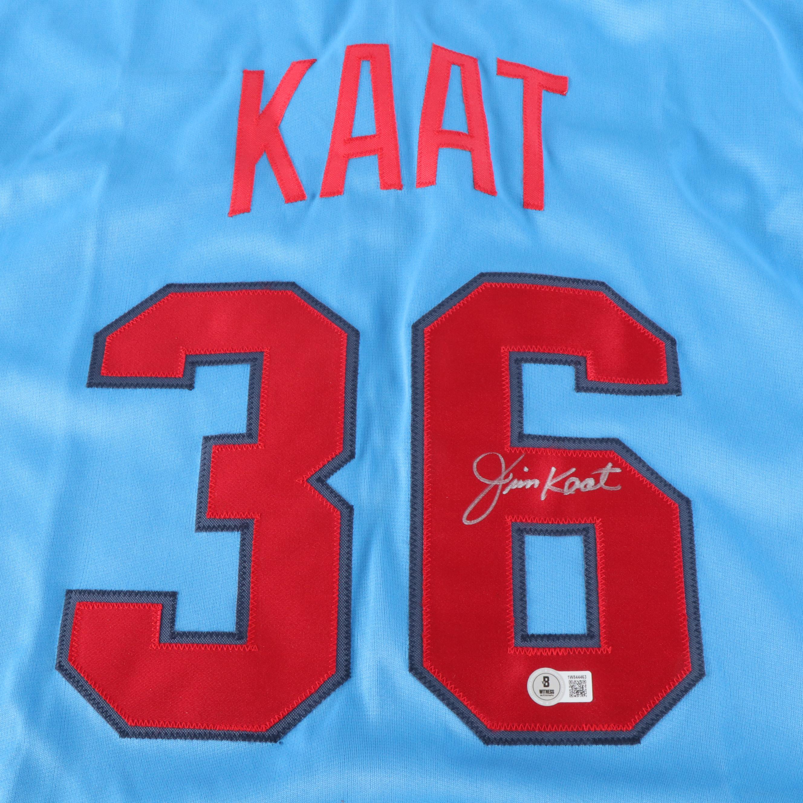 Jim Kaat Signed Minnesota Twins Baseball Jersey, Beckett