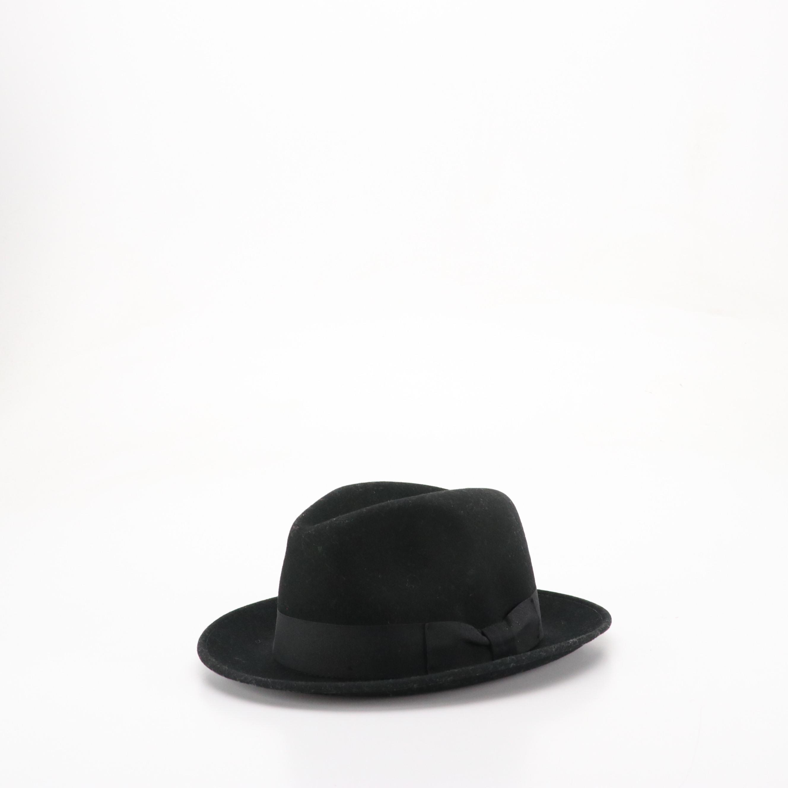Bigalli & Adora Wool Felt Hats, The Royal Standard Panama Hat with Leopard Band