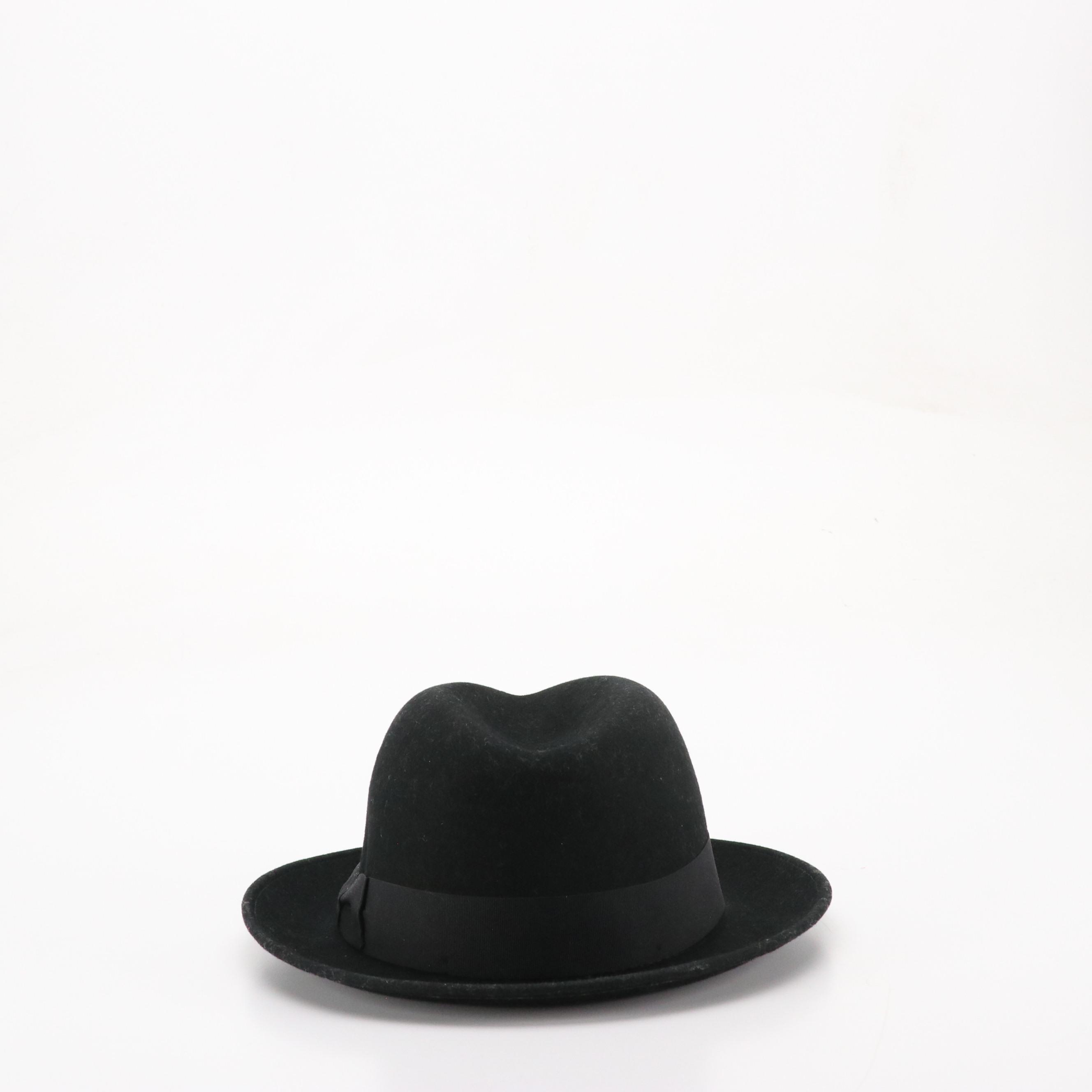 Bigalli & Adora Wool Felt Hats, The Royal Standard Panama Hat with Leopard Band