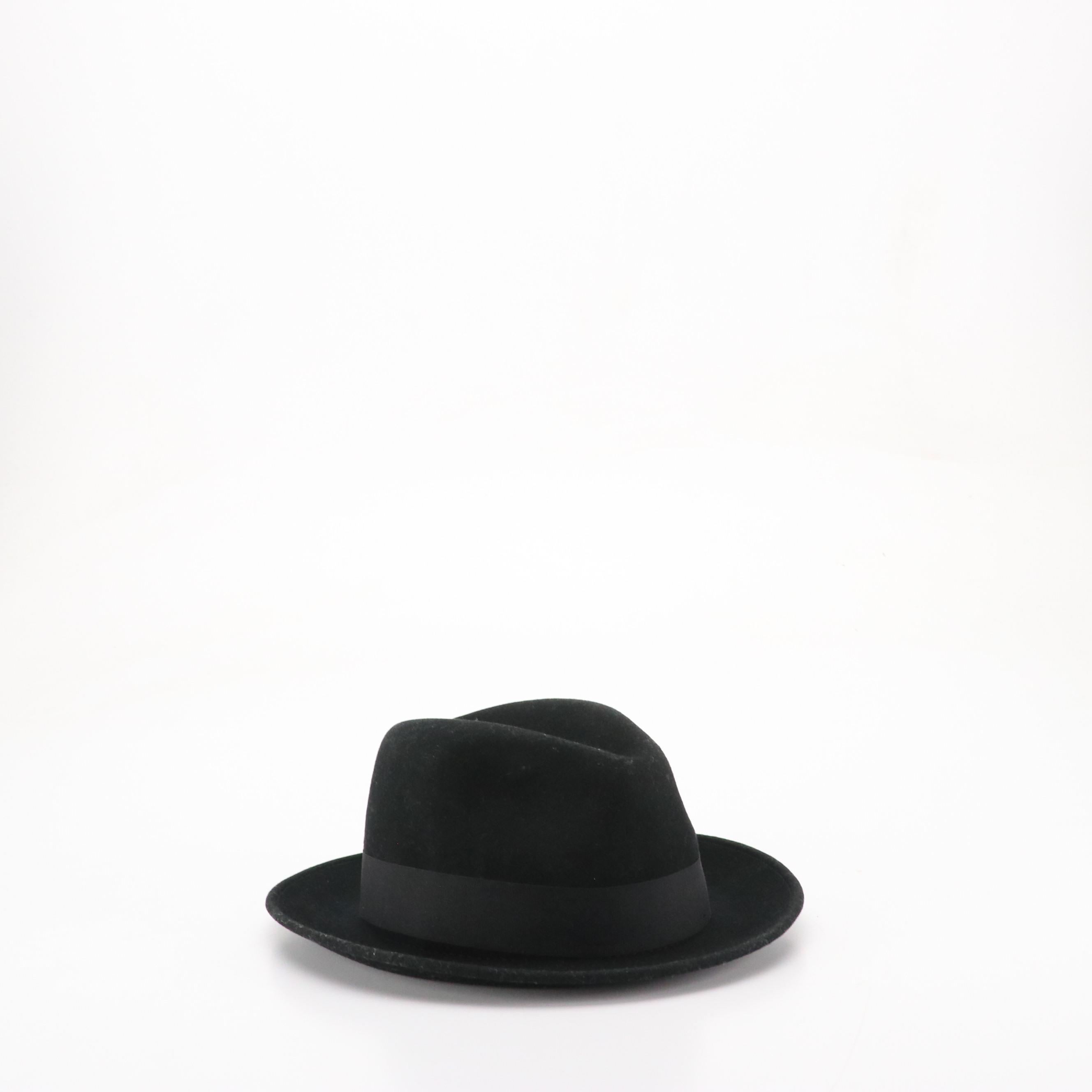 Bigalli & Adora Wool Felt Hats, The Royal Standard Panama Hat with Leopard Band