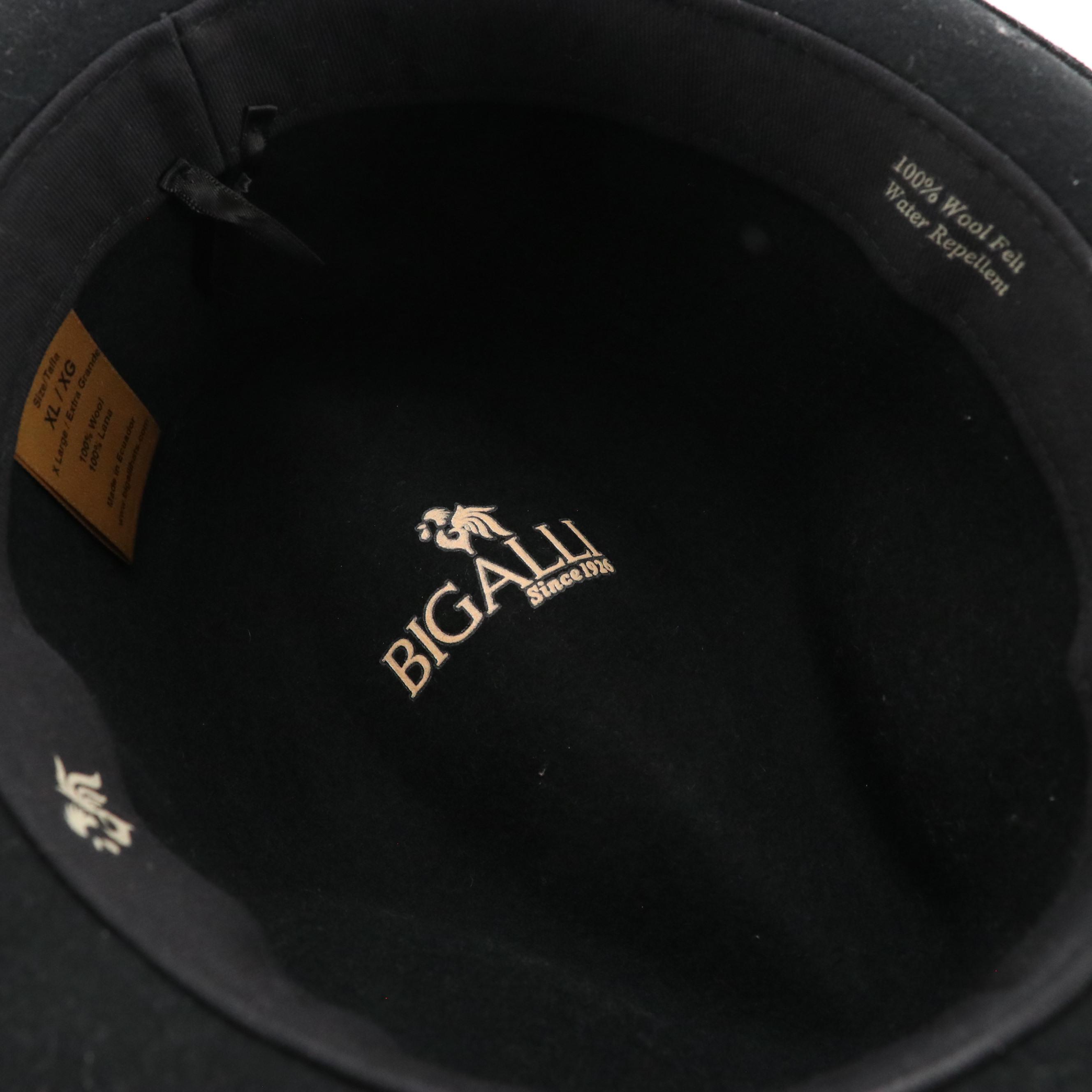 Bigalli & Adora Wool Felt Hats, The Royal Standard Panama Hat with Leopard Band