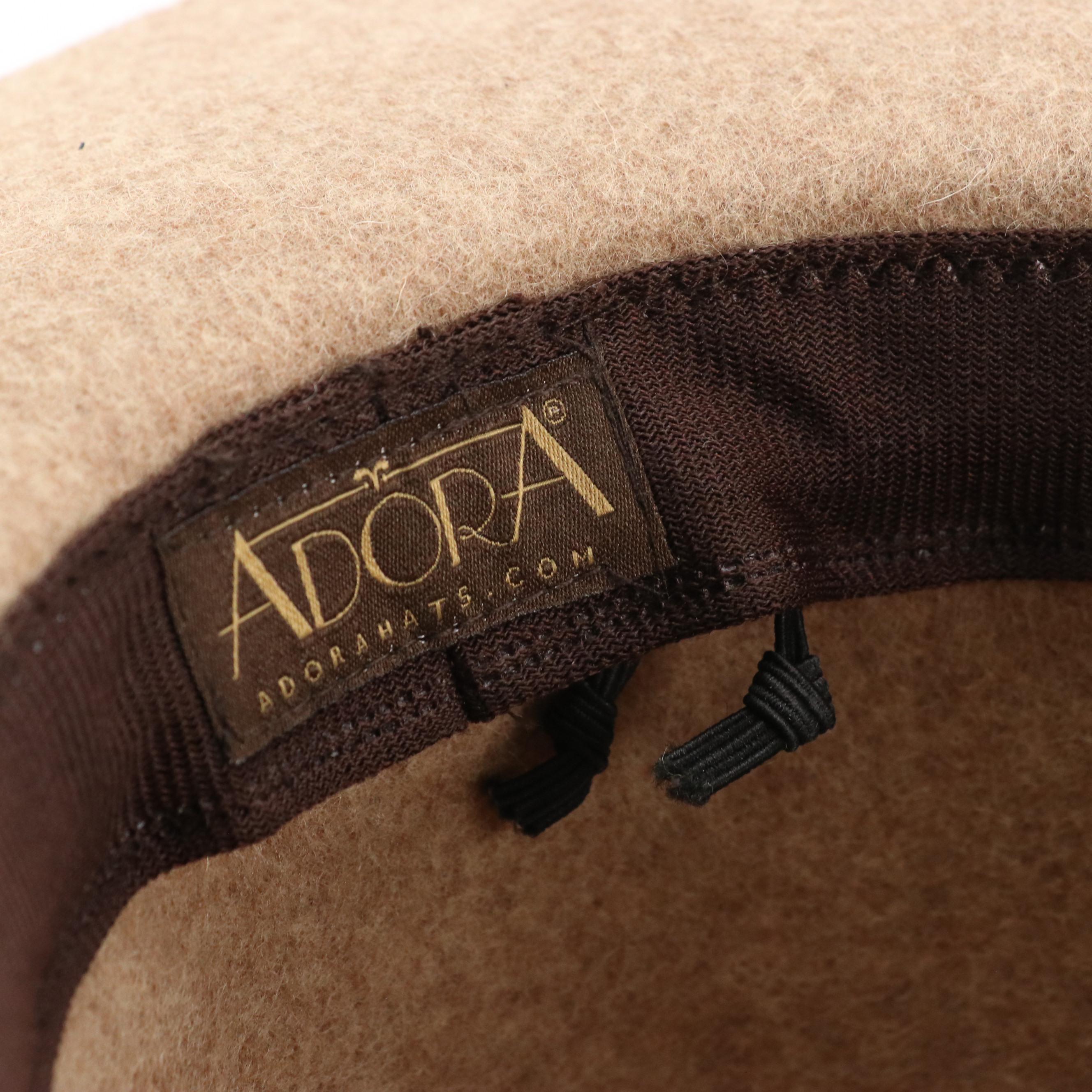 Bigalli & Adora Wool Felt Hats, The Royal Standard Panama Hat with Leopard Band