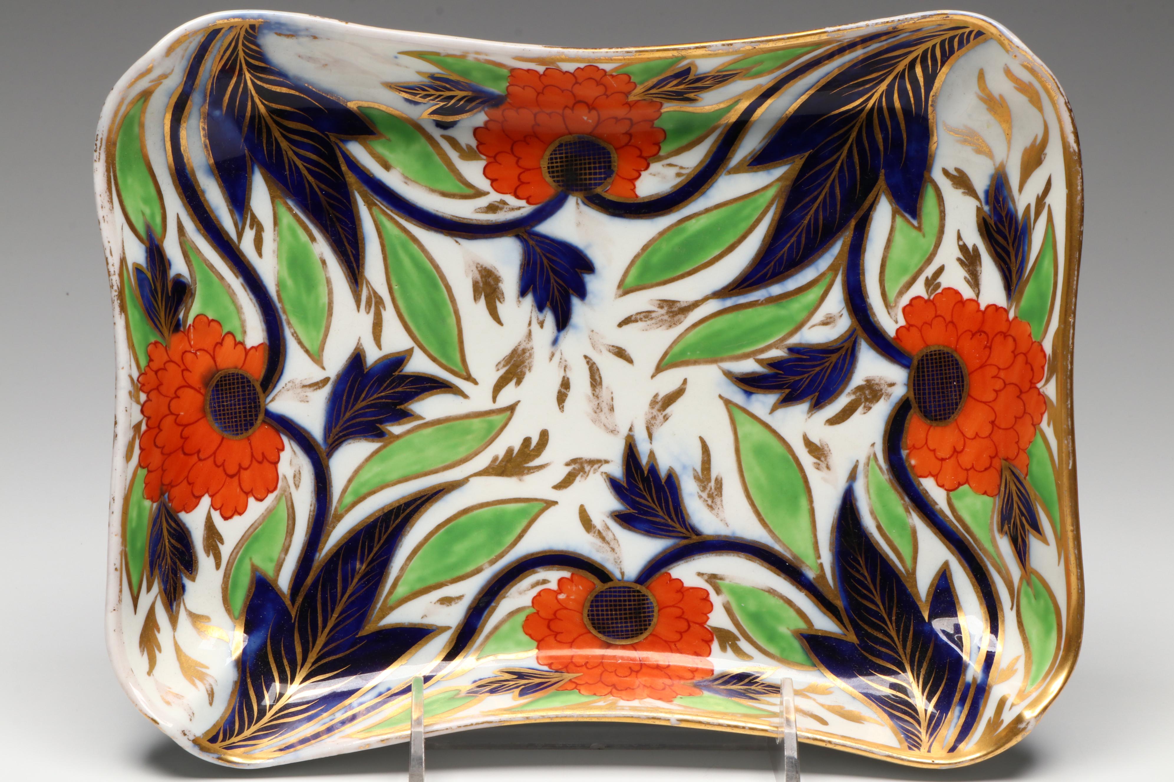 Imari Ware Bowl and Square Dish