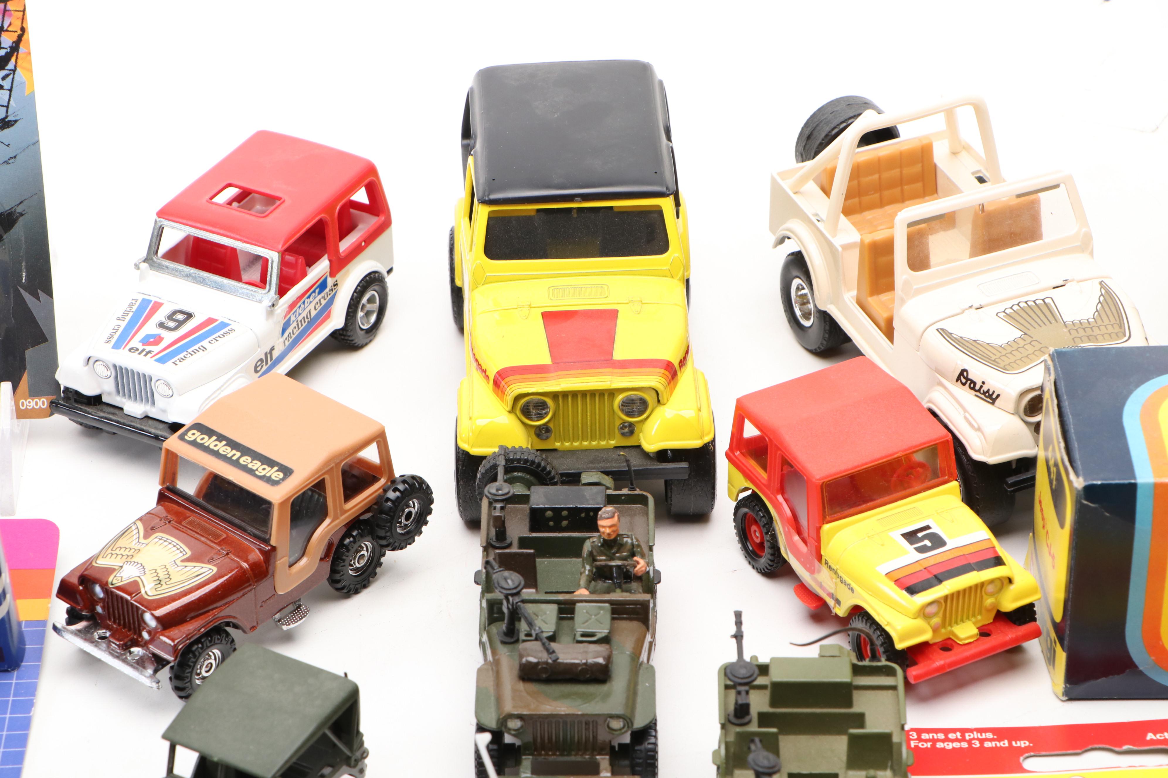 Vintage Diecast Toy Jeeps, 1980s