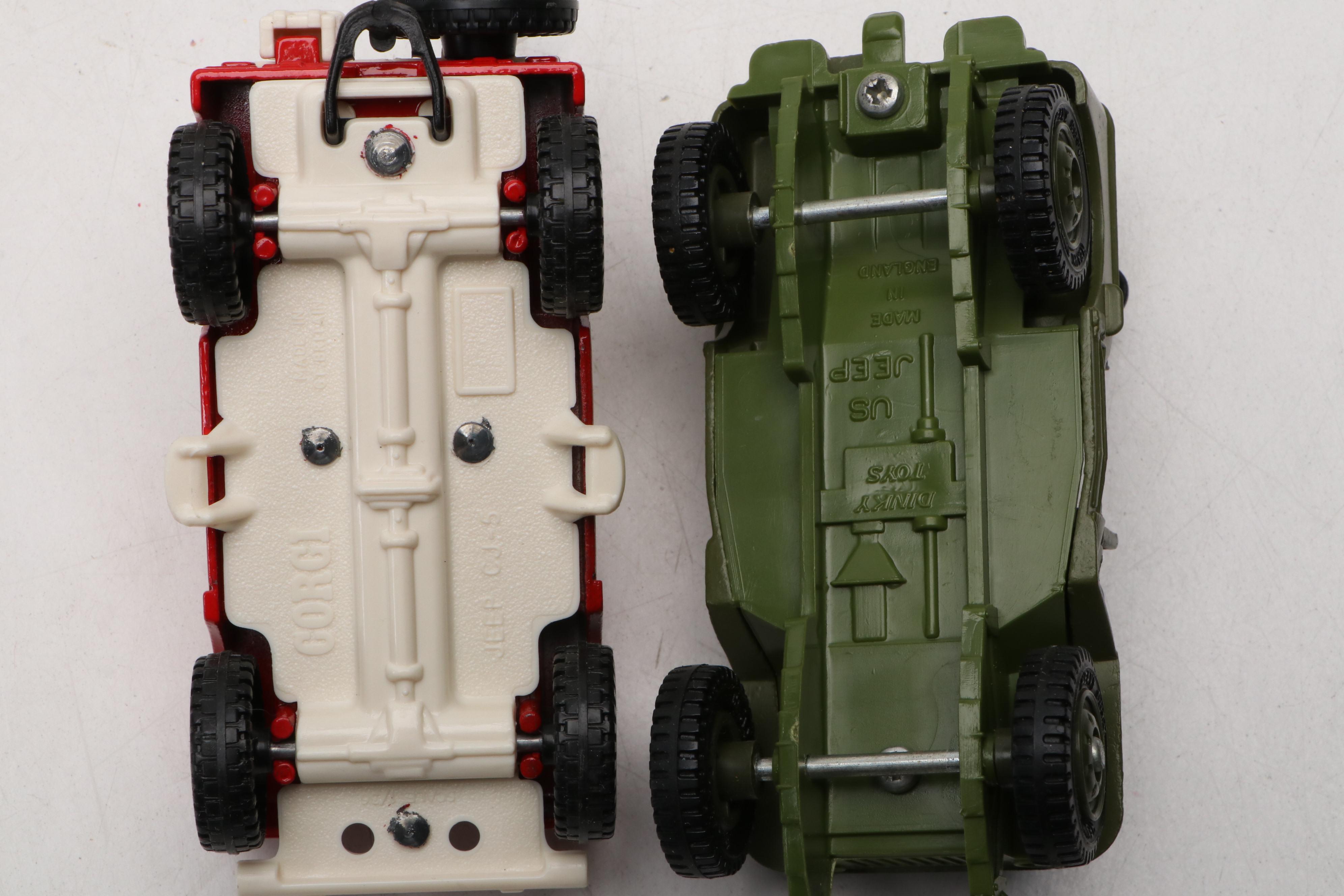 Vintage Diecast Toy Jeeps, 1980s