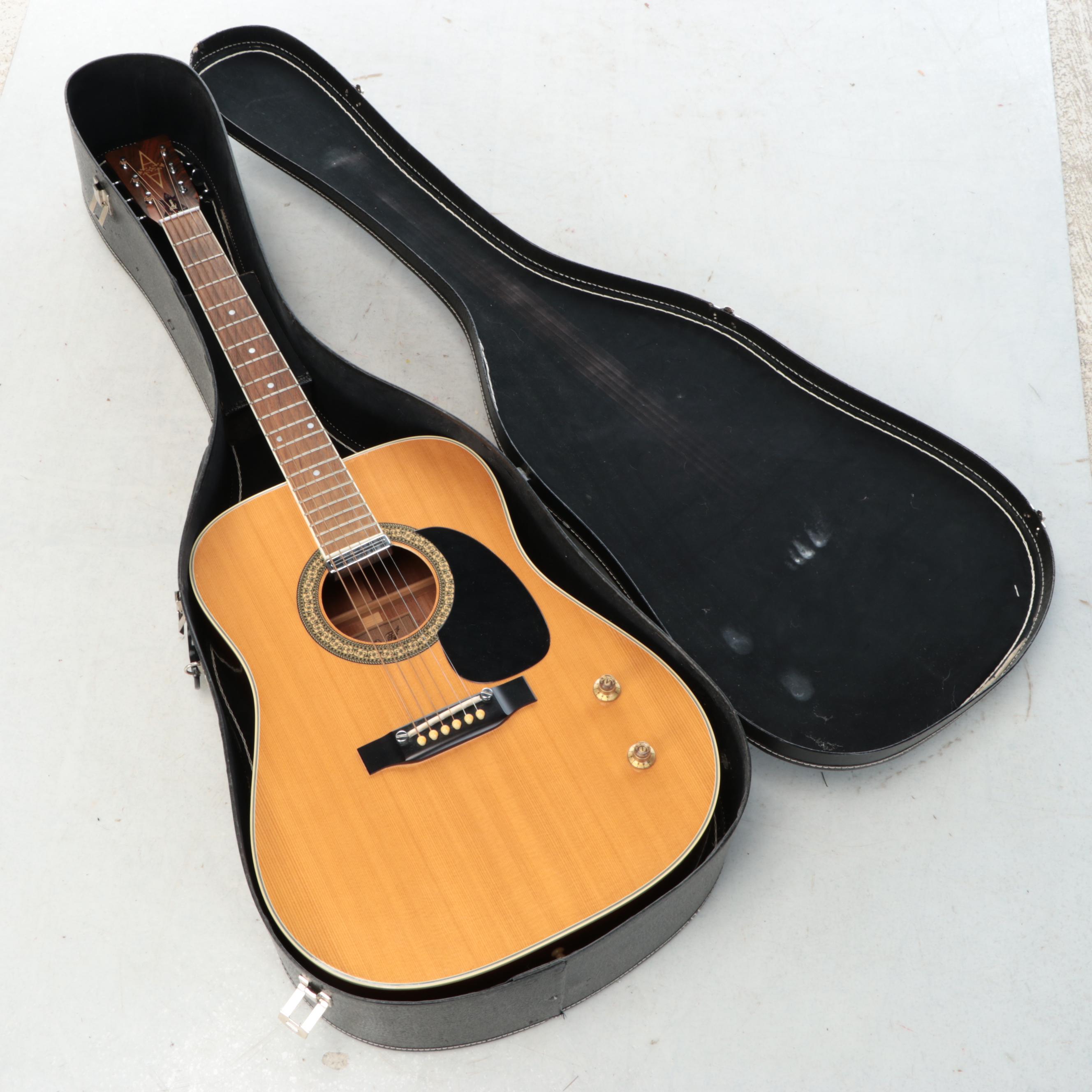 Alvarez Spruce Top Acoustic Guitar with Tolex Hard Case