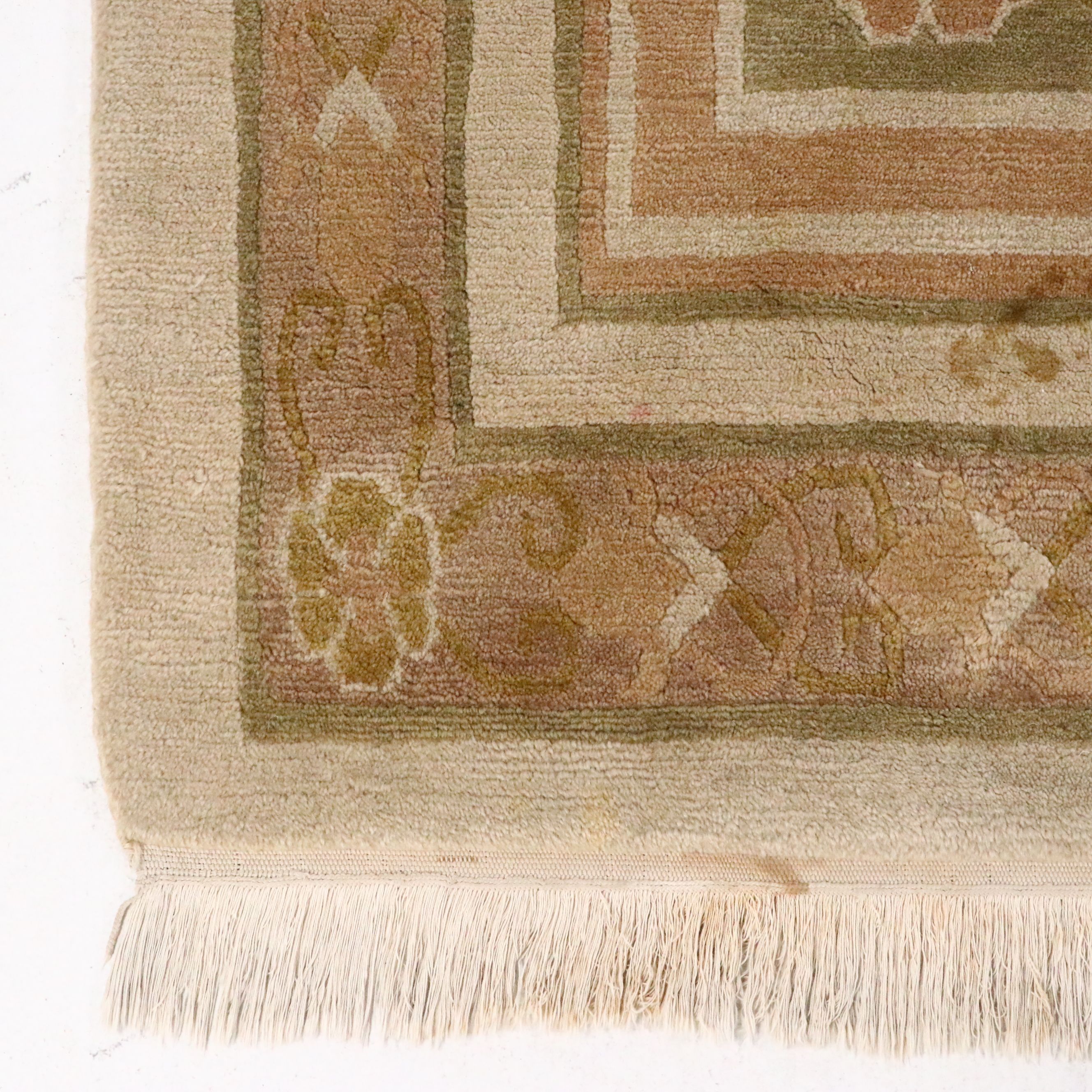 9'11 x 14'7 Hand-Knotted Nepalese French Aubusson Style Room-Sized Rug