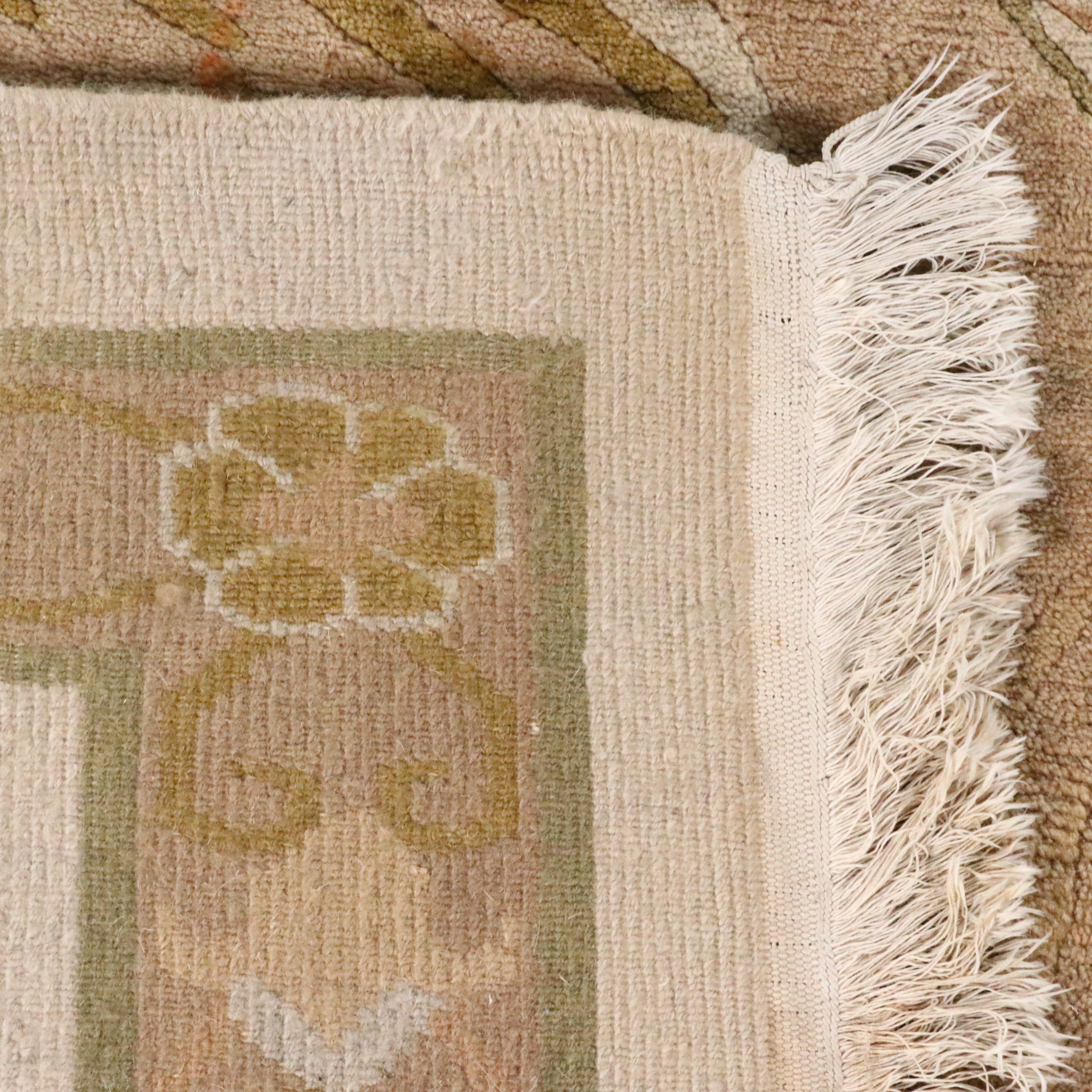 9'11 x 14'7 Hand-Knotted Nepalese French Aubusson Style Room-Sized Rug