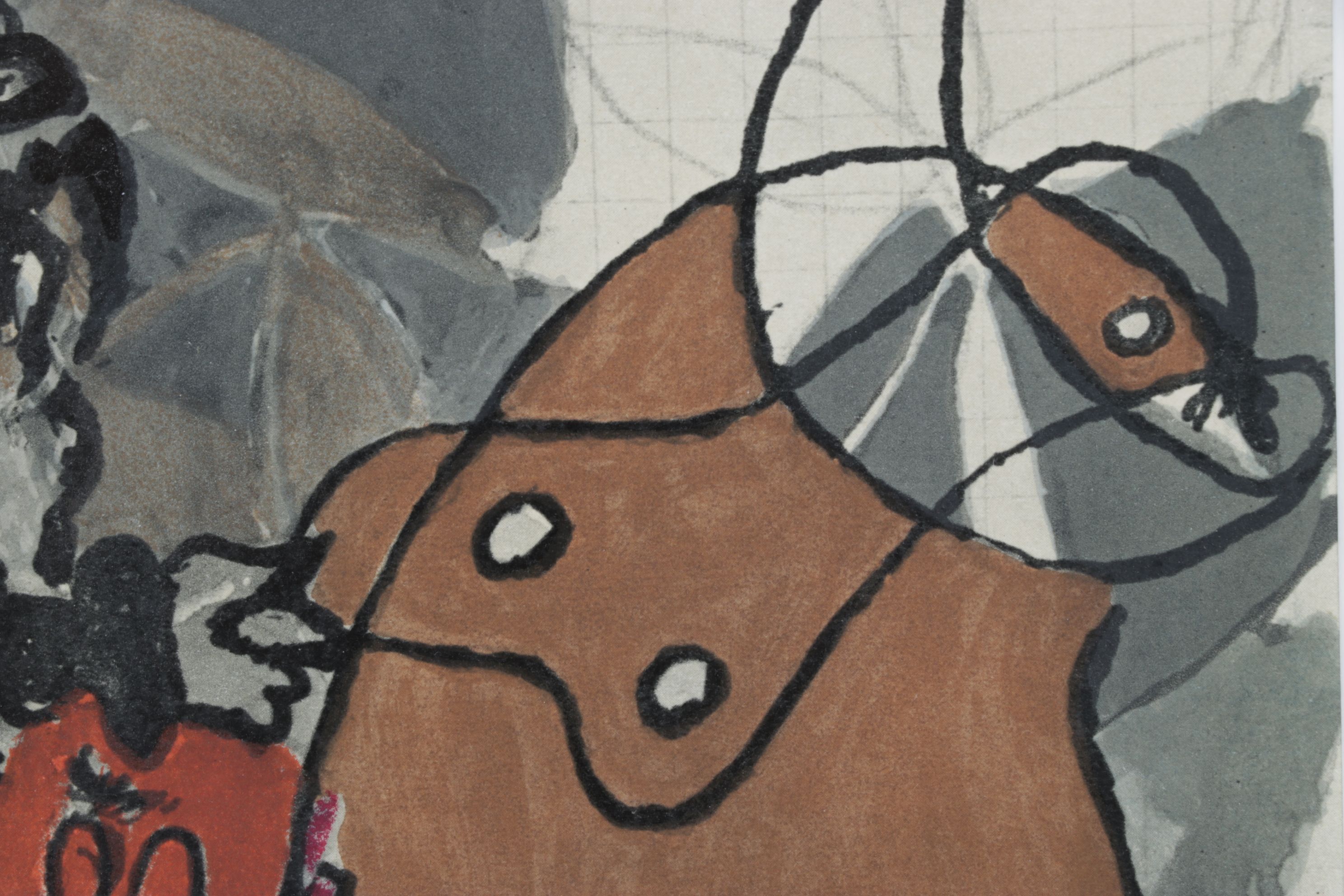 Color Lithograph After Georges Braque "Matador and Bull II", 1955