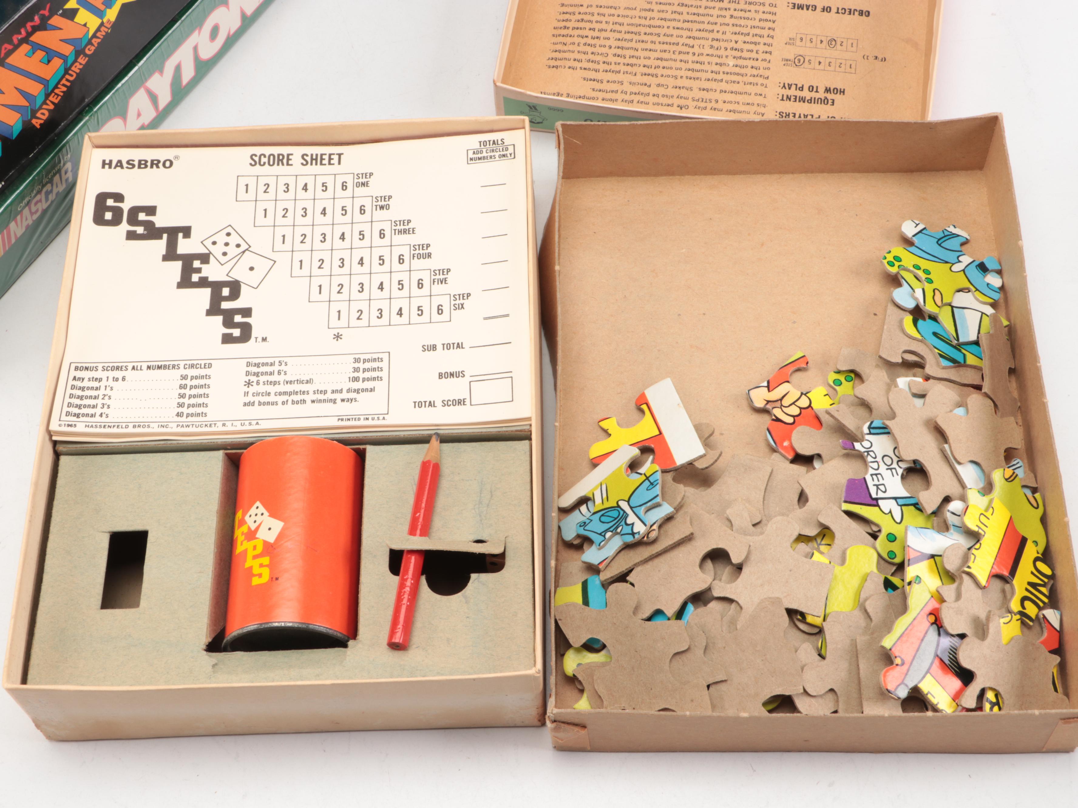 Vintage Board Games with Laughing Elephant Travel Luggage Label Stickers