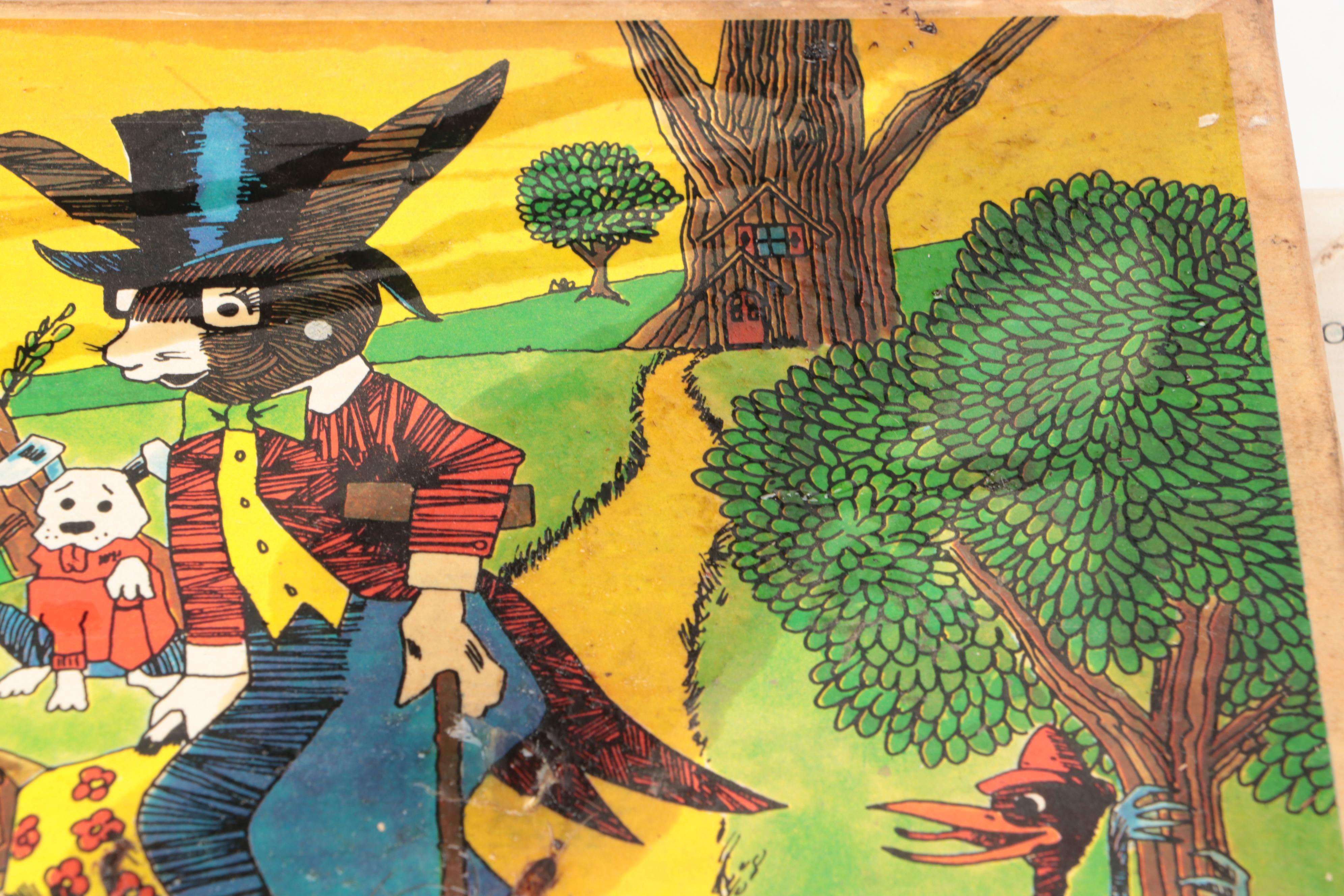 Vintage Board Games with Laughing Elephant Travel Luggage Label Stickers