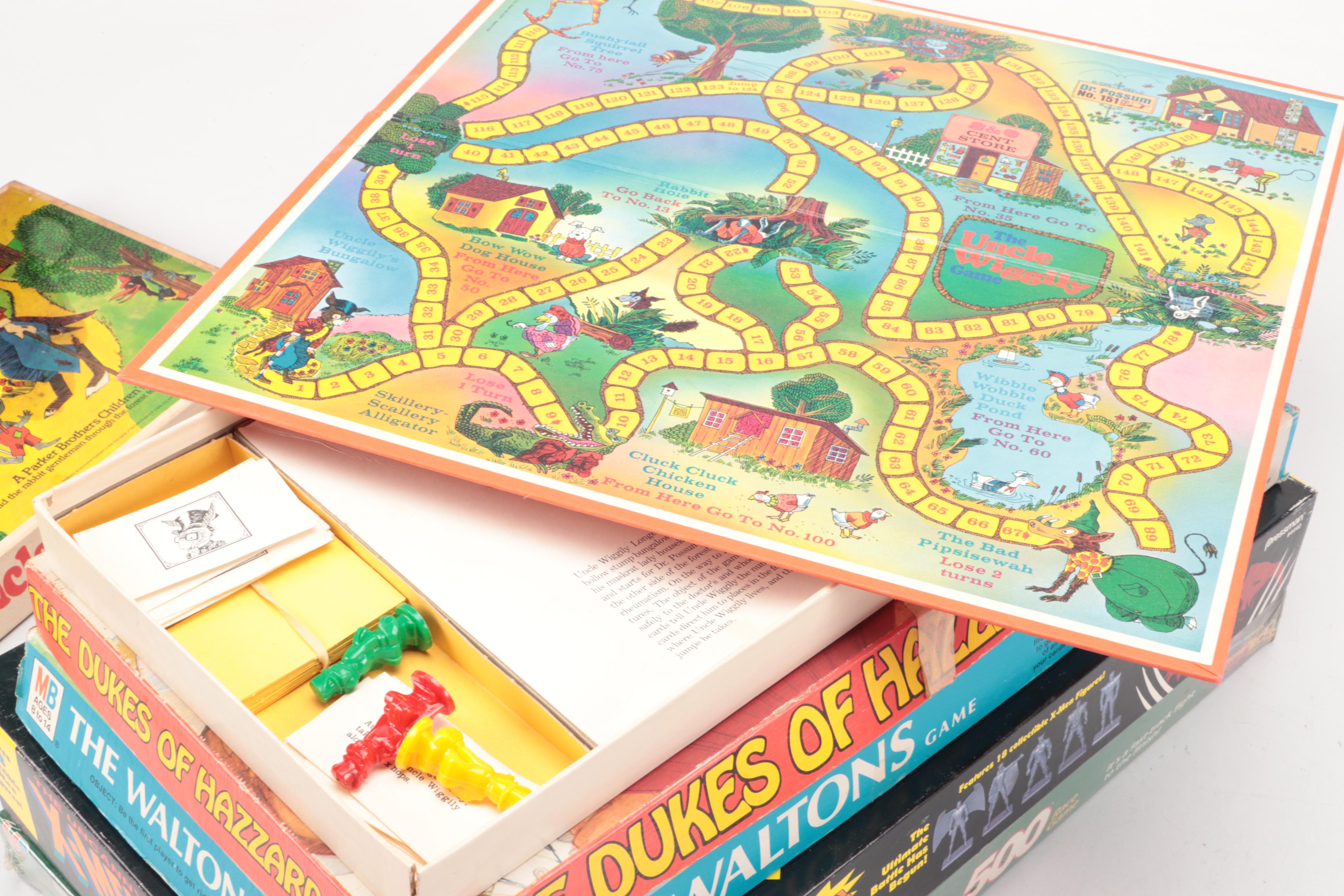 Vintage Board Games with Laughing Elephant Travel Luggage Label Stickers