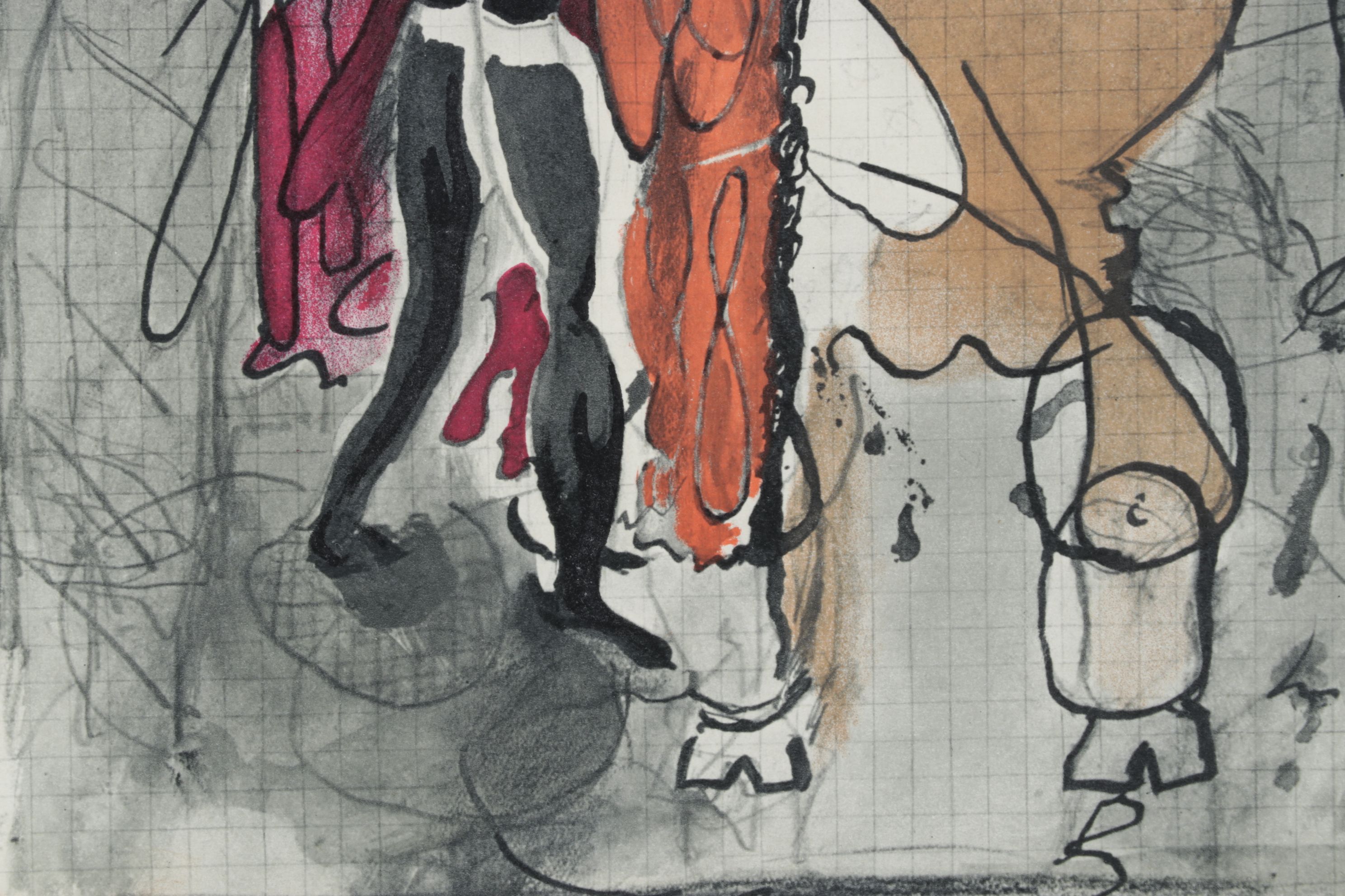 Color Lithograph After Georges Braque "Matador and Bull I", 1955