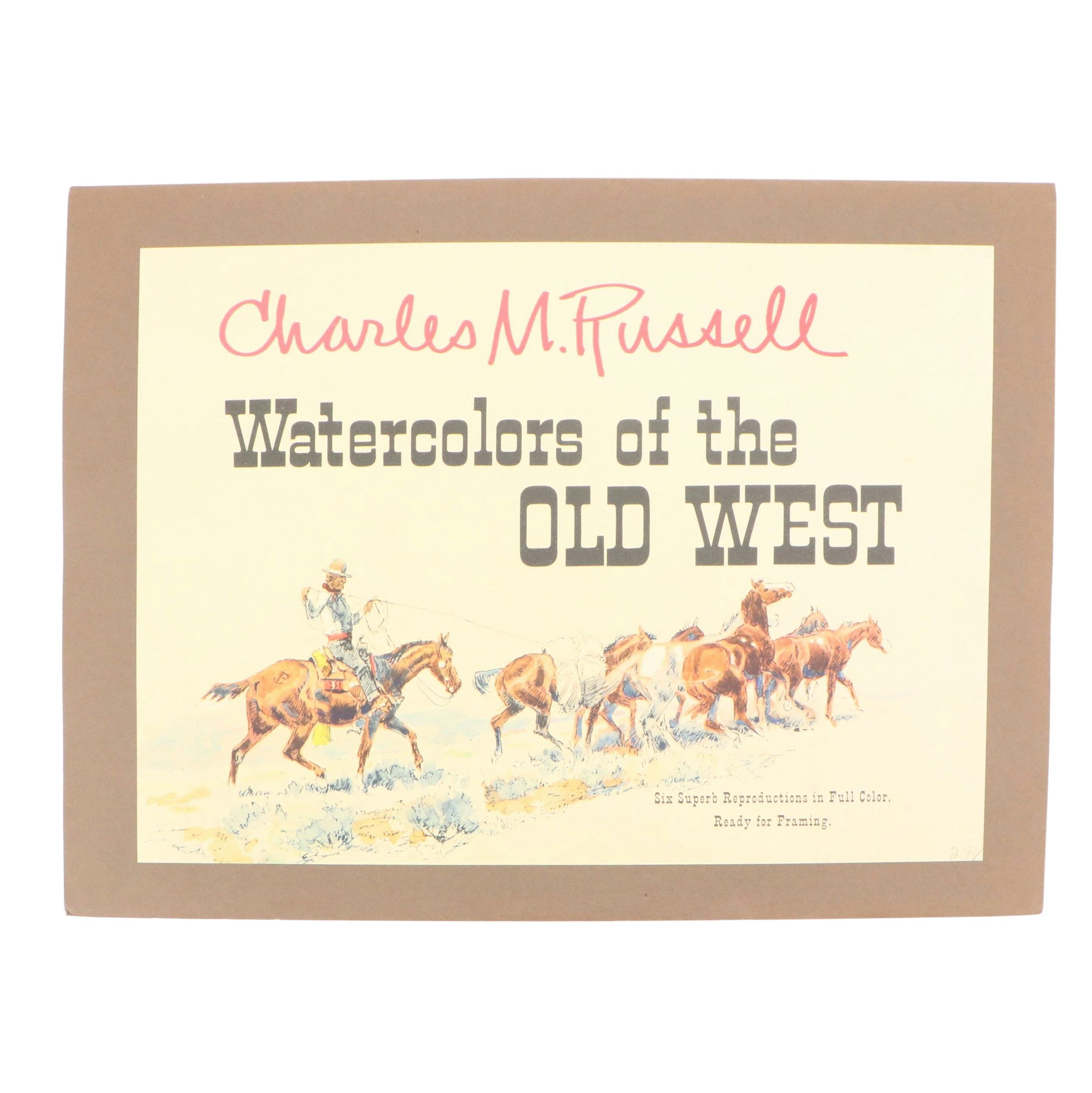 Offset Prints After Charles M. Russell "Watercolors of the Old West"