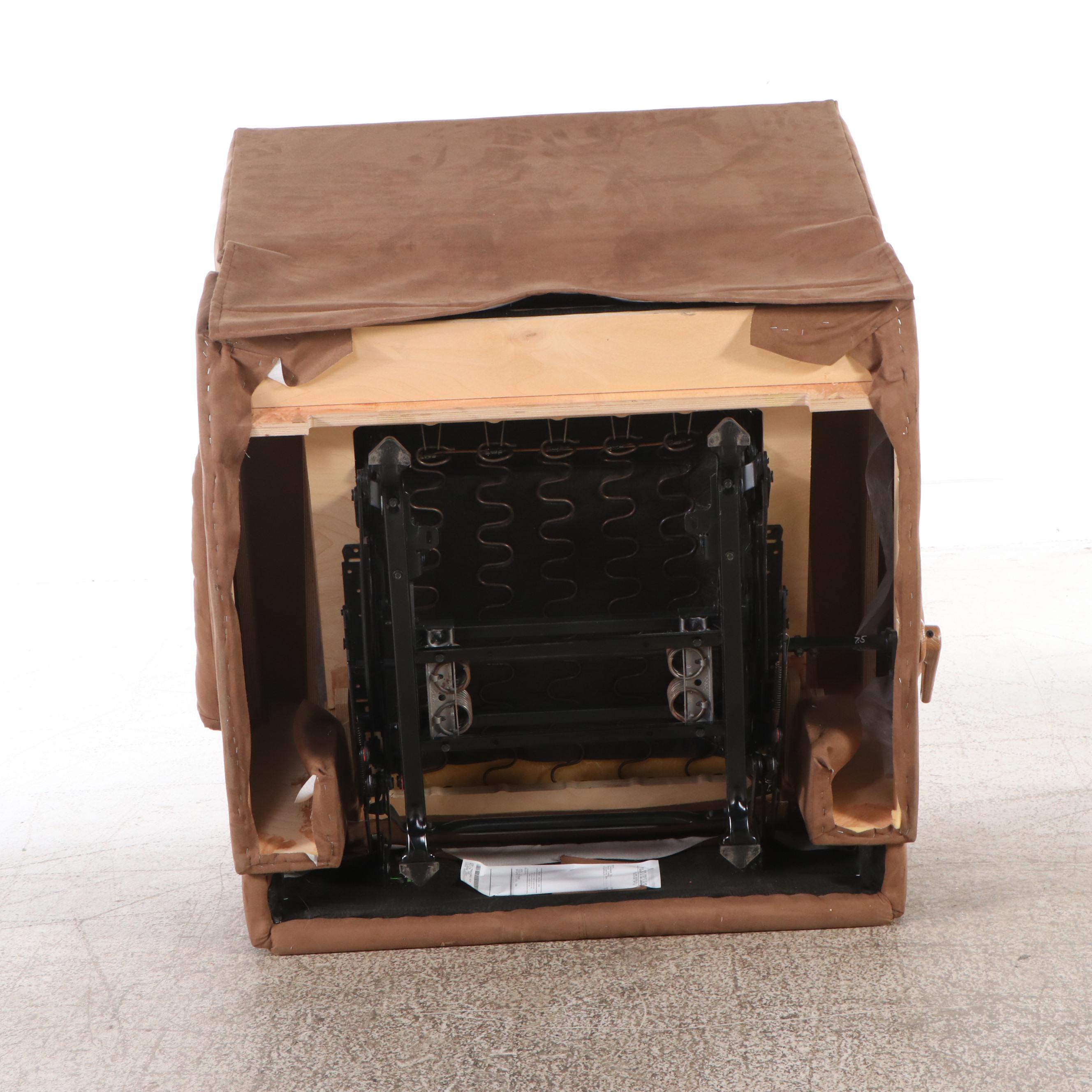 Contemporary Faux Suede Recliner