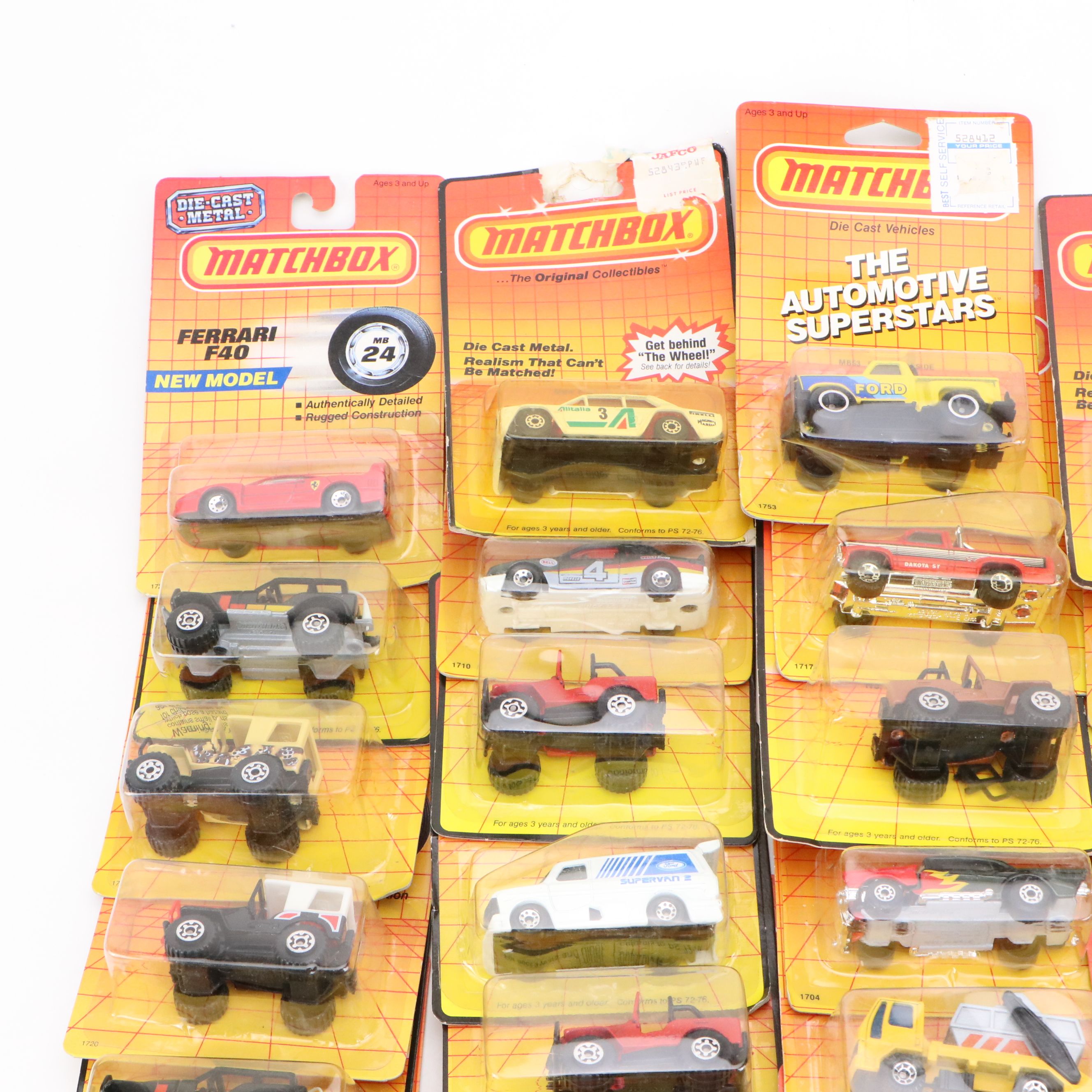 Matchbox Original Packaging Diecast Vehicles, 1980s