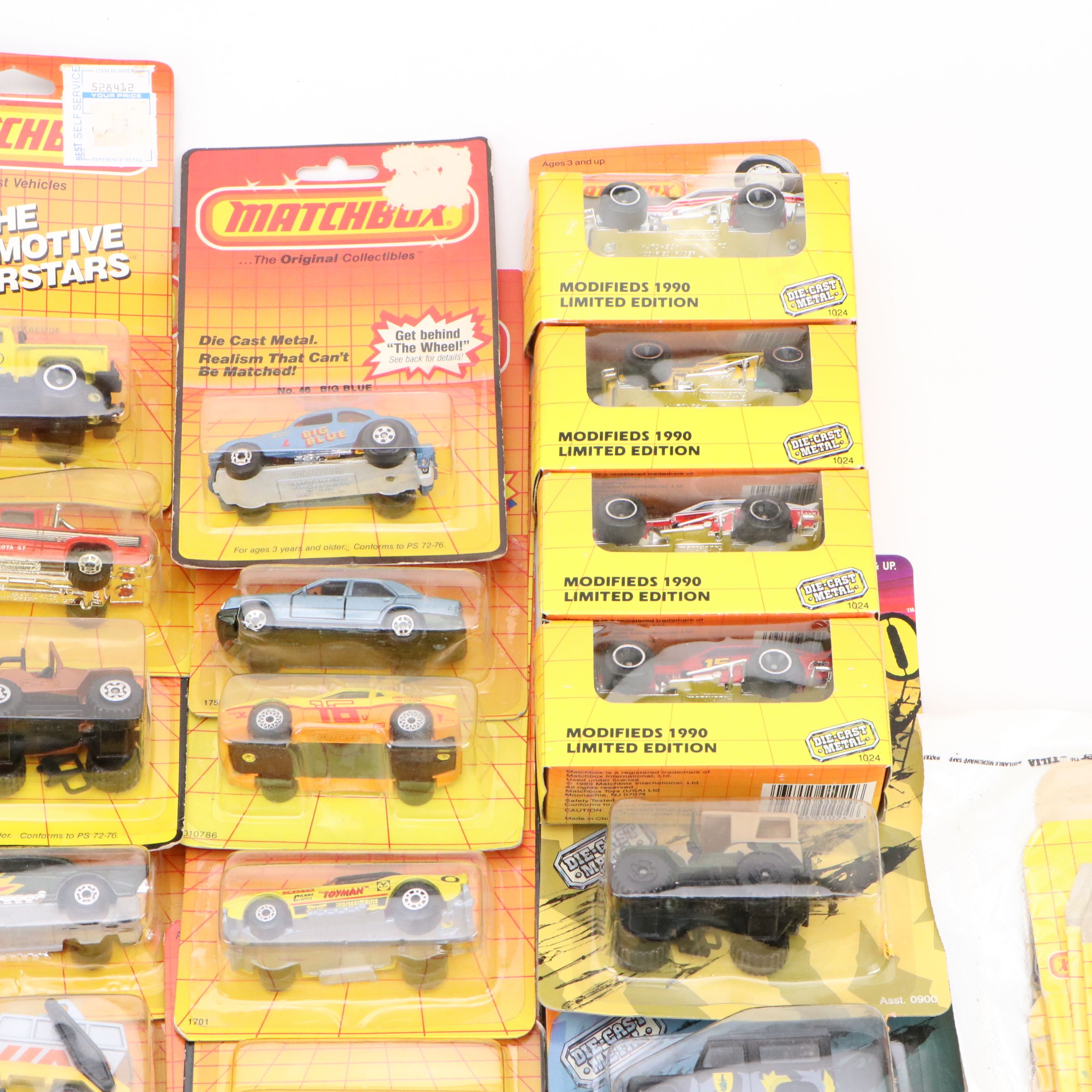Matchbox Original Packaging Diecast Vehicles, 1980s