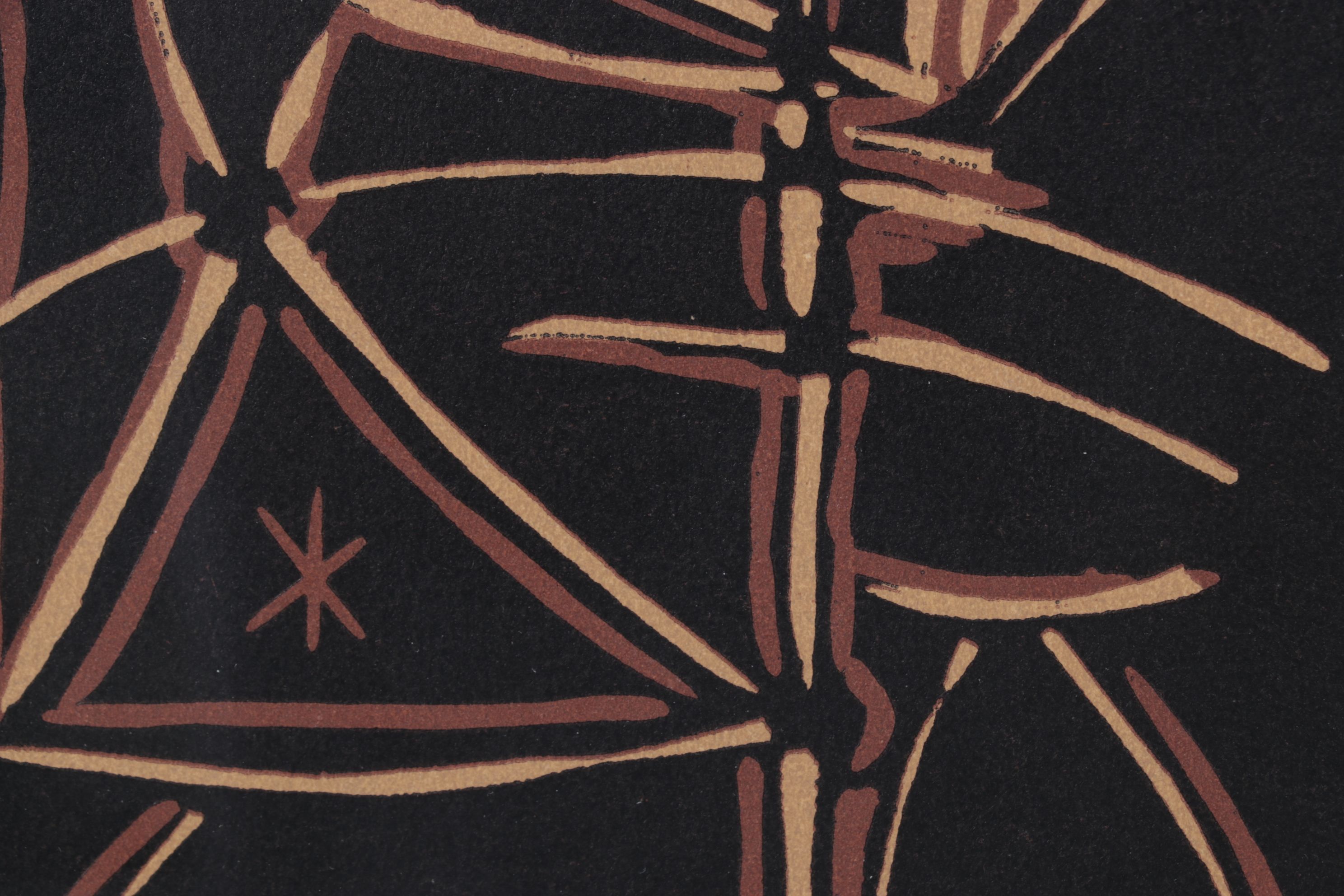 Pablo Picasso Linoleum Cut "Female Bust," 1962