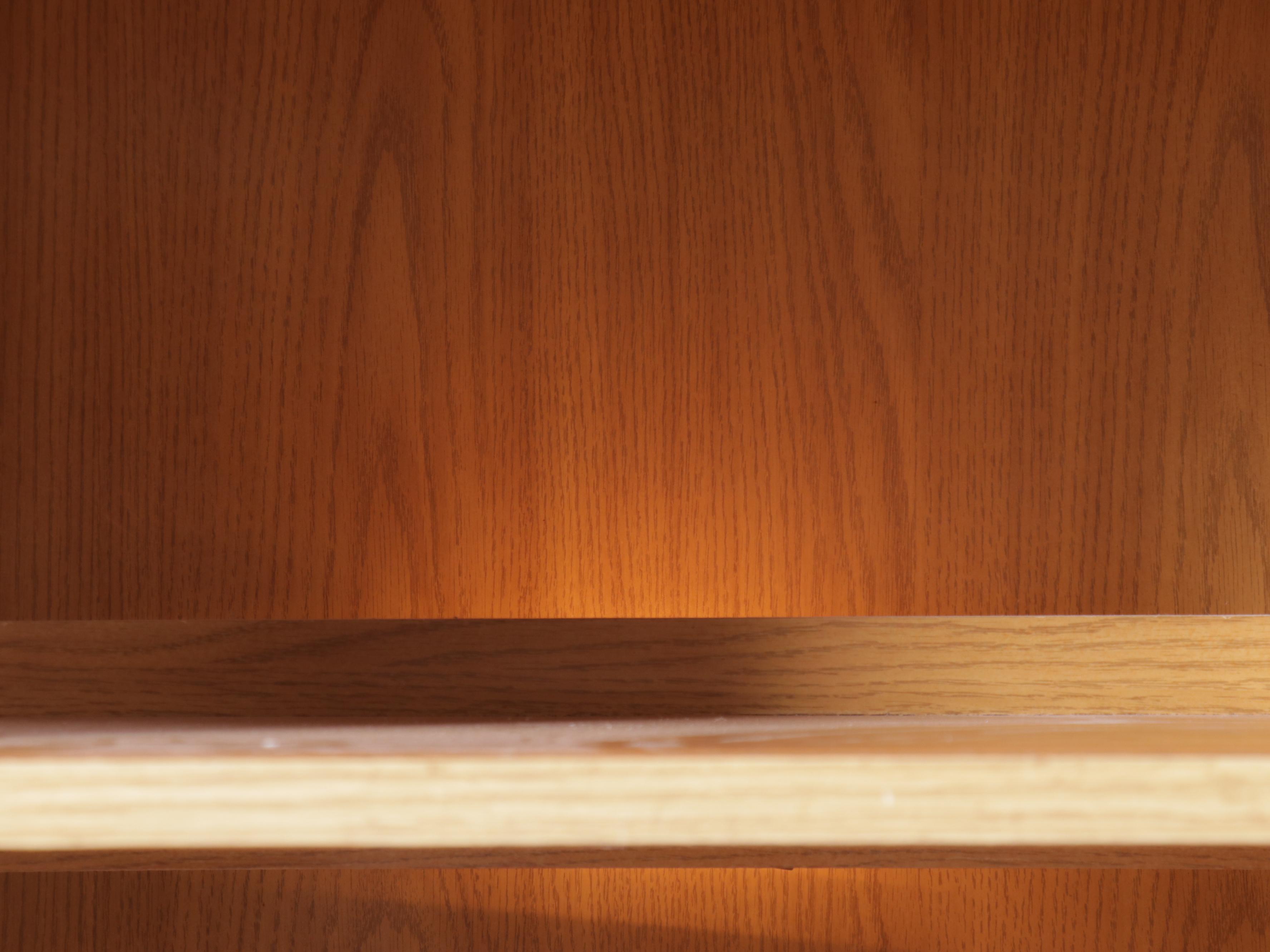 Three-Piece Wall Unit Cabinet Bookcases, Late 20th Century